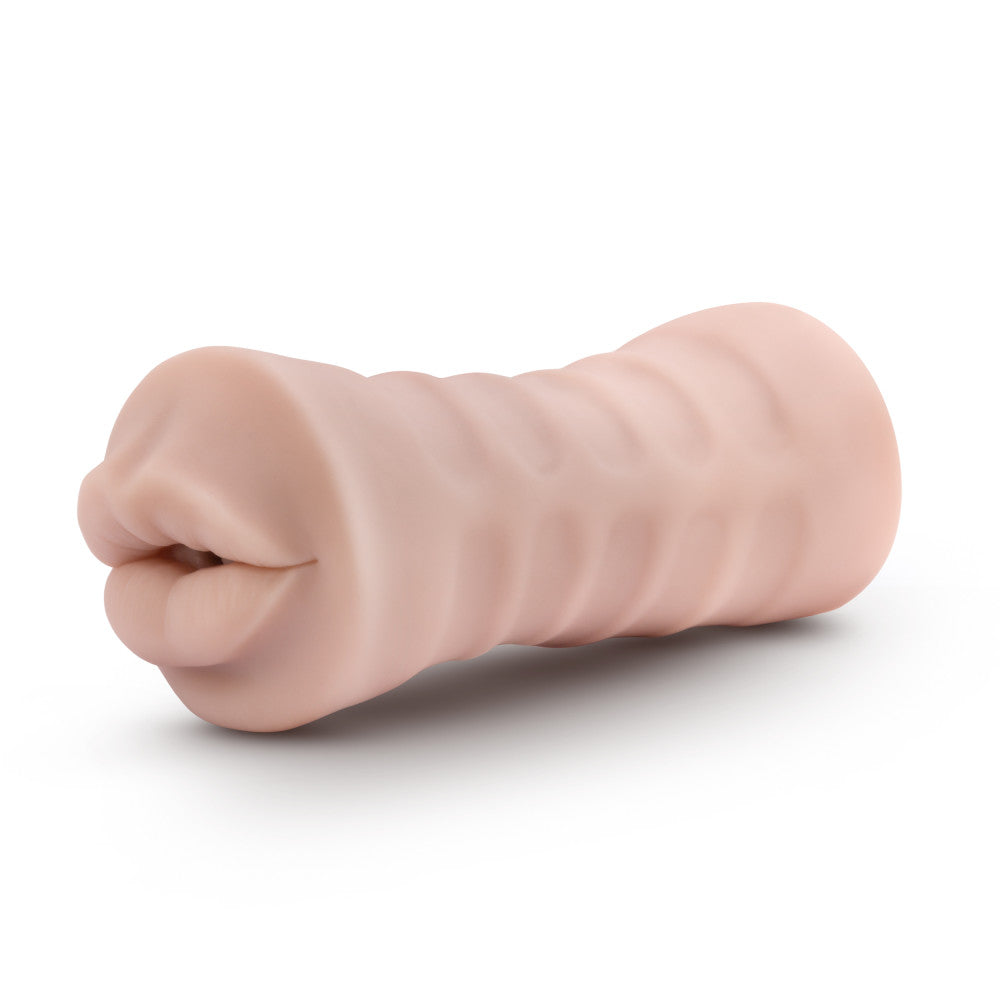 M For Men By Blush® | Angie Realistic Vanilla Vibrating Masturbator / Stroker、mySite、bottomscart