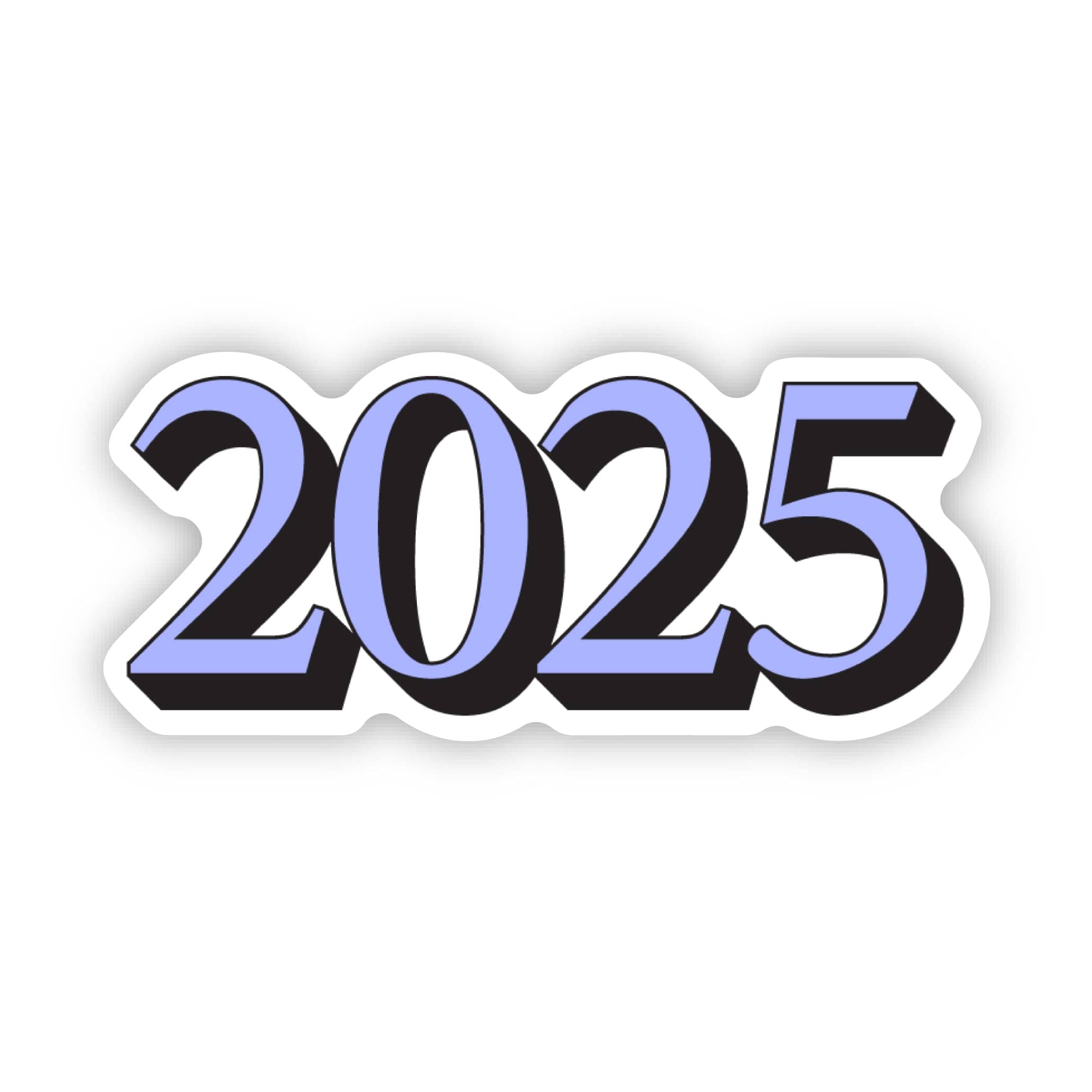  2025 Blue Text Graduation Sticker、mySite、elrpsem3k