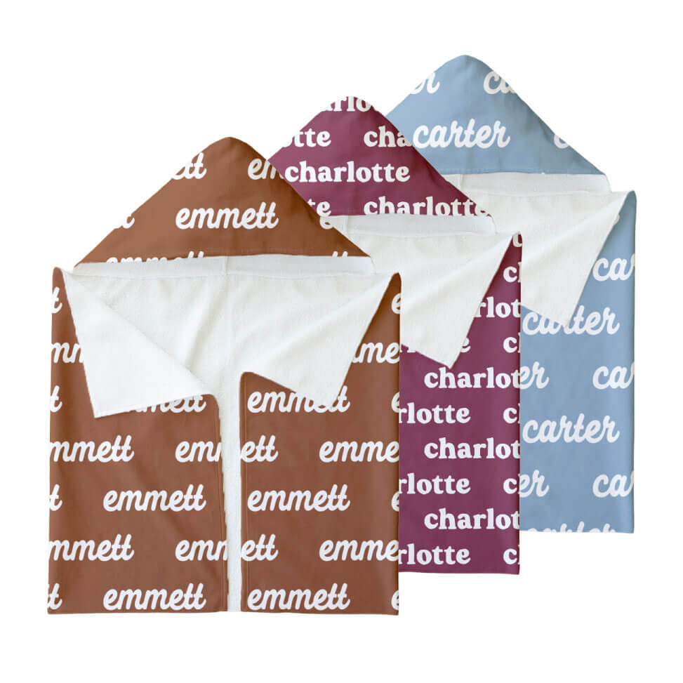  Personalized Hooded Towel | Solids、mySite、layawaytickets