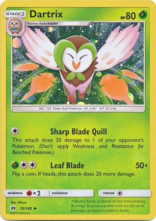 Dartrix (10/149) (Cosmos Holo) Sun & Moon: Base Set、mySite、waistdrama