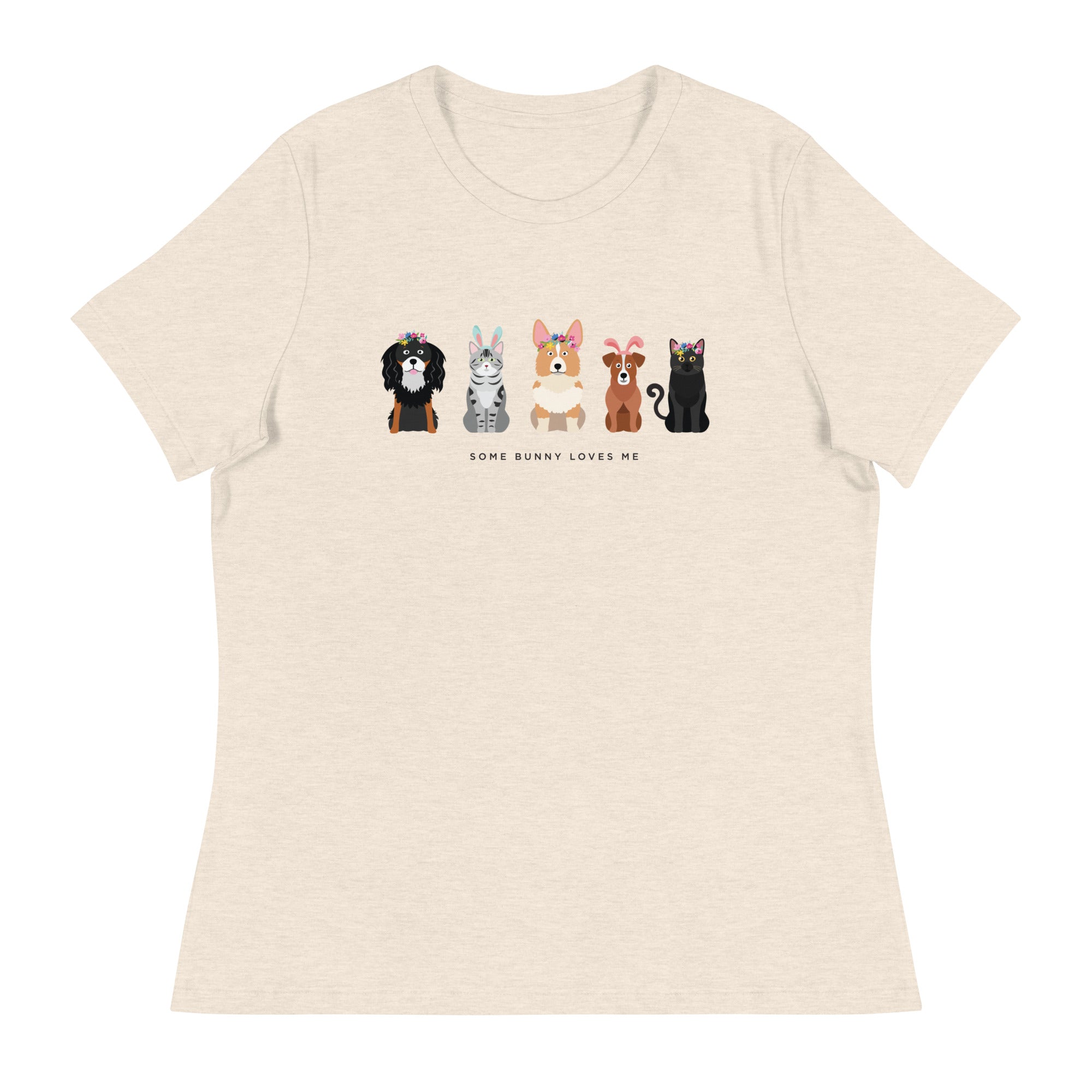 Some Bunny Loves Me Women's Relaxed T-Shirt、mySite、camillekostekn