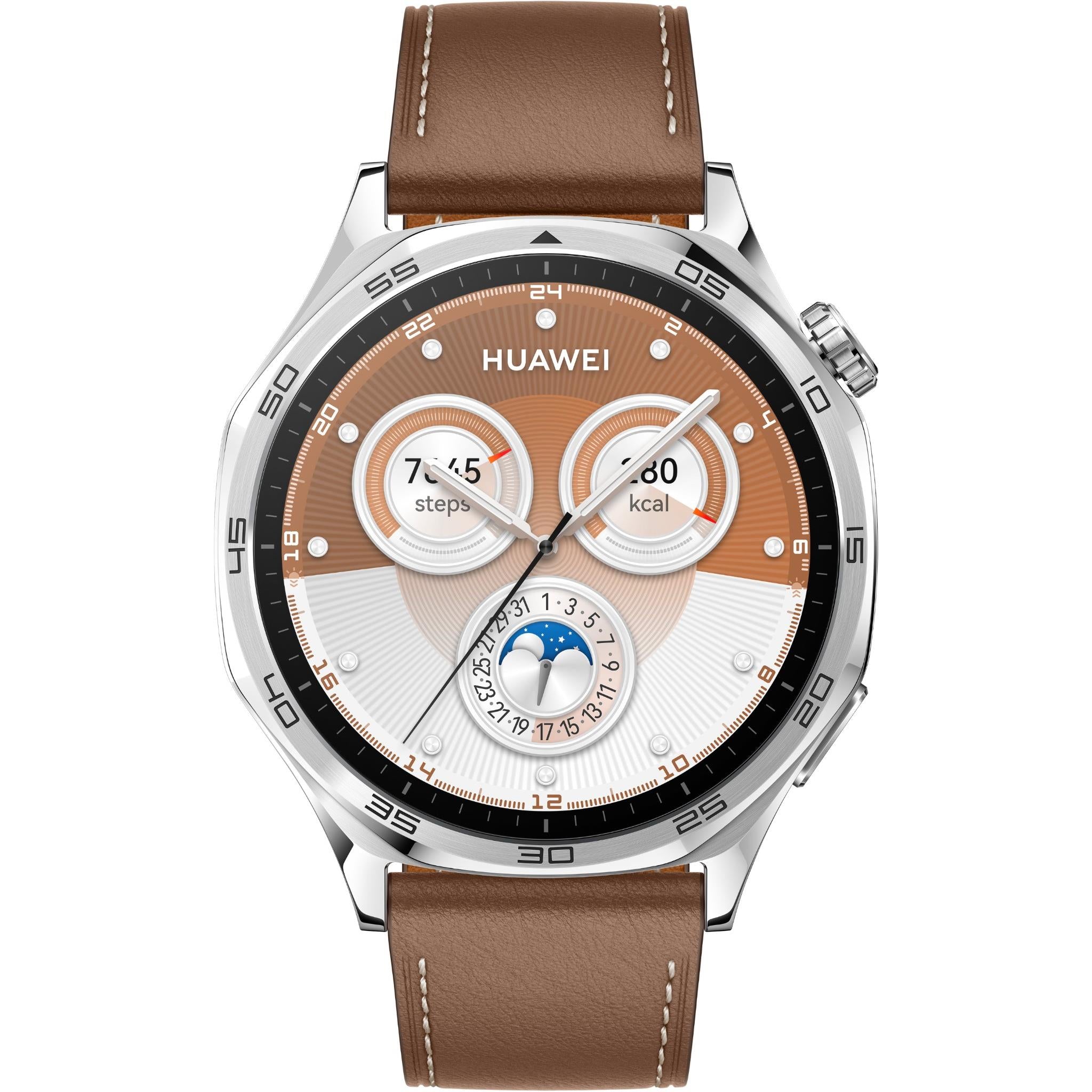 Huawei Watch GT 5 46mm Stainless Steel (Brown)、mySite、camillekostekn