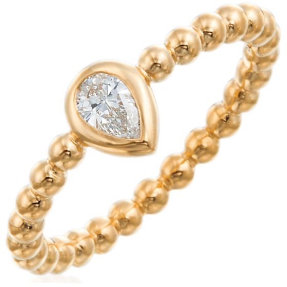 Gumuchian Nutmeg 18k Gold Beaded Diamond Ring、mySite、hinf8tx79