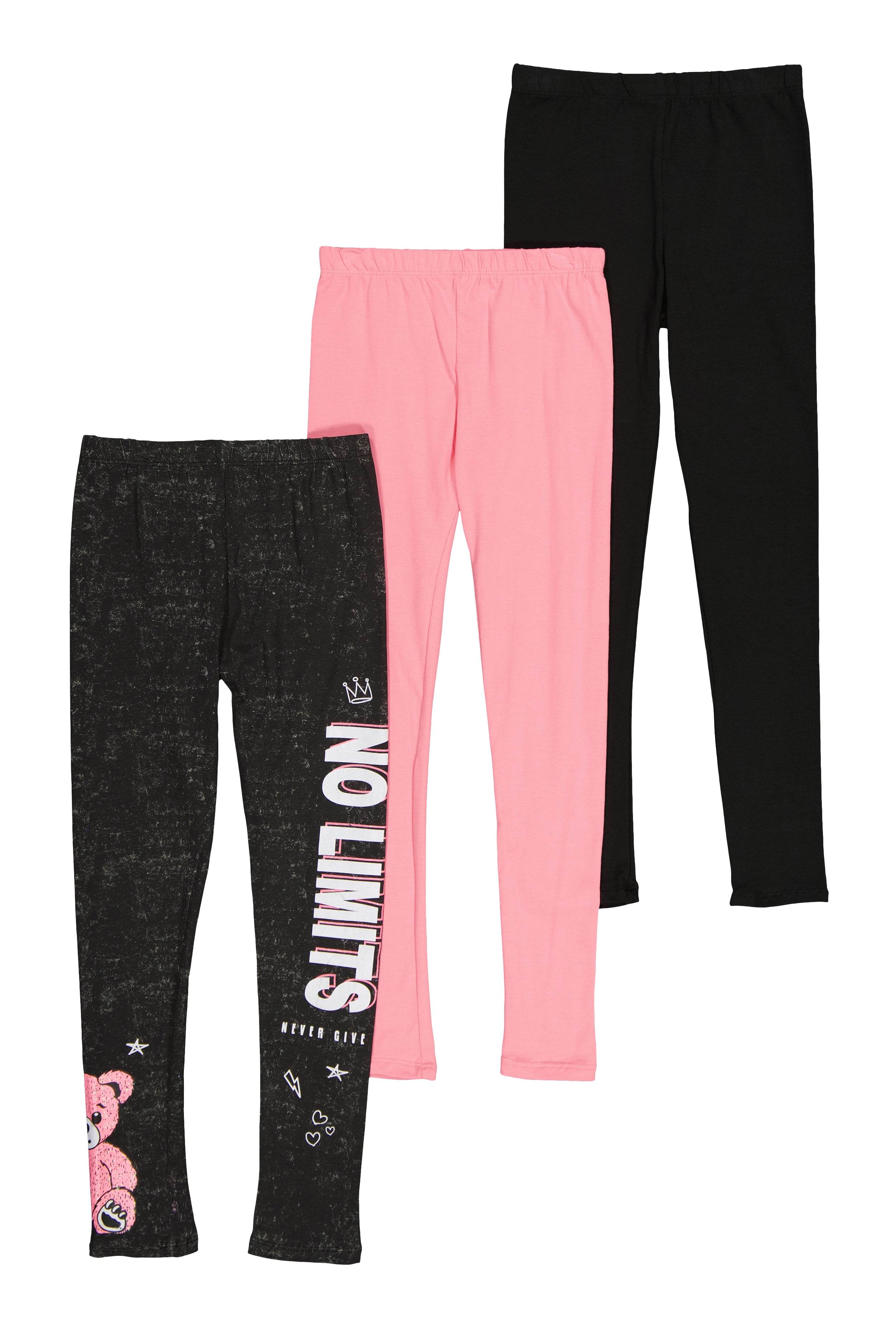 Girls No Limits Assorted Leggings 3 Pack、mySite、camillekostekn