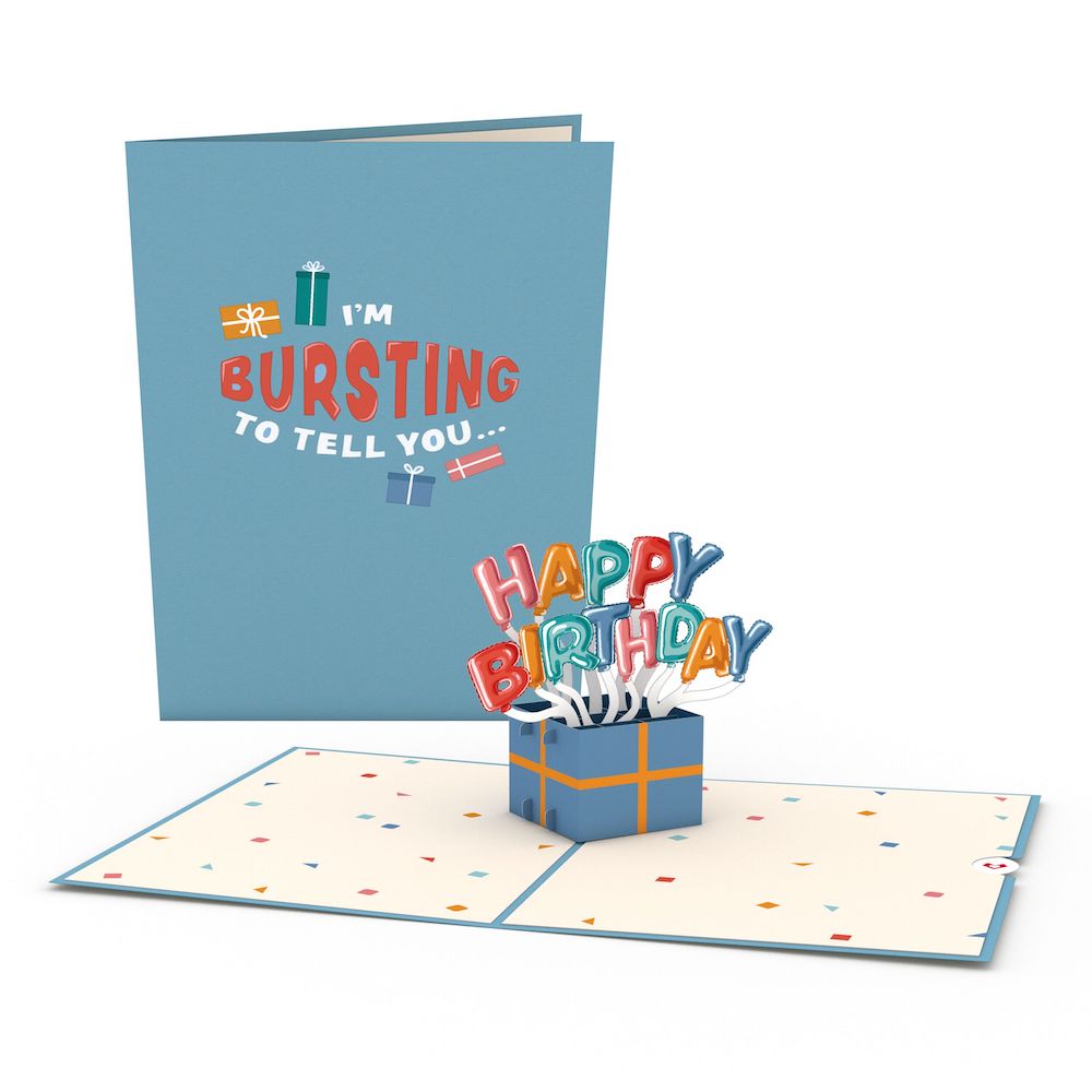 Happy Birthday Burst Pop-Up Card、mySite、solidvoid