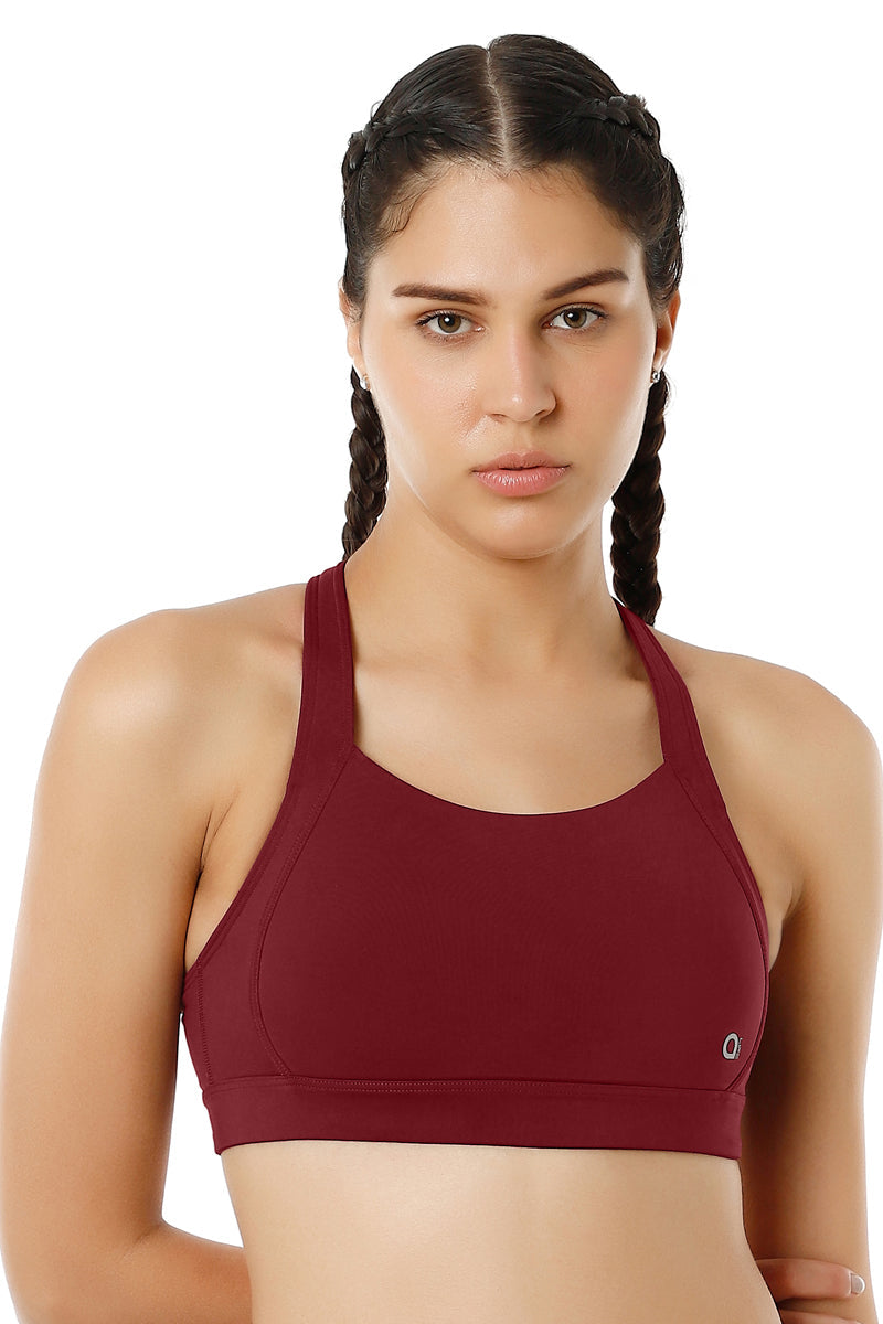  Energize High Impact Round Neck Sports Bra - Chocolate Truffle、mySite、justintrudeaud