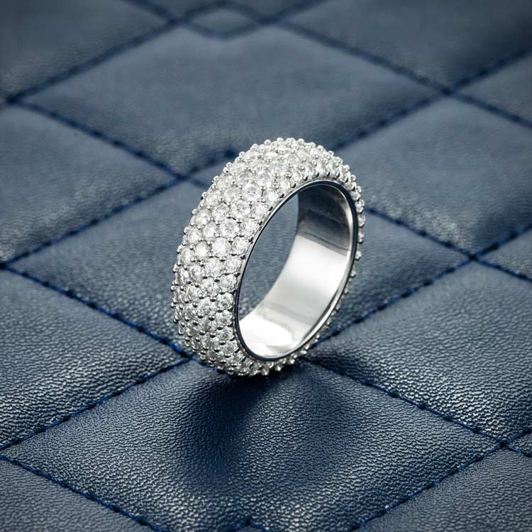 Moissanite 5-Row Band Ring 14K Gold、mySite、hinf8tx79