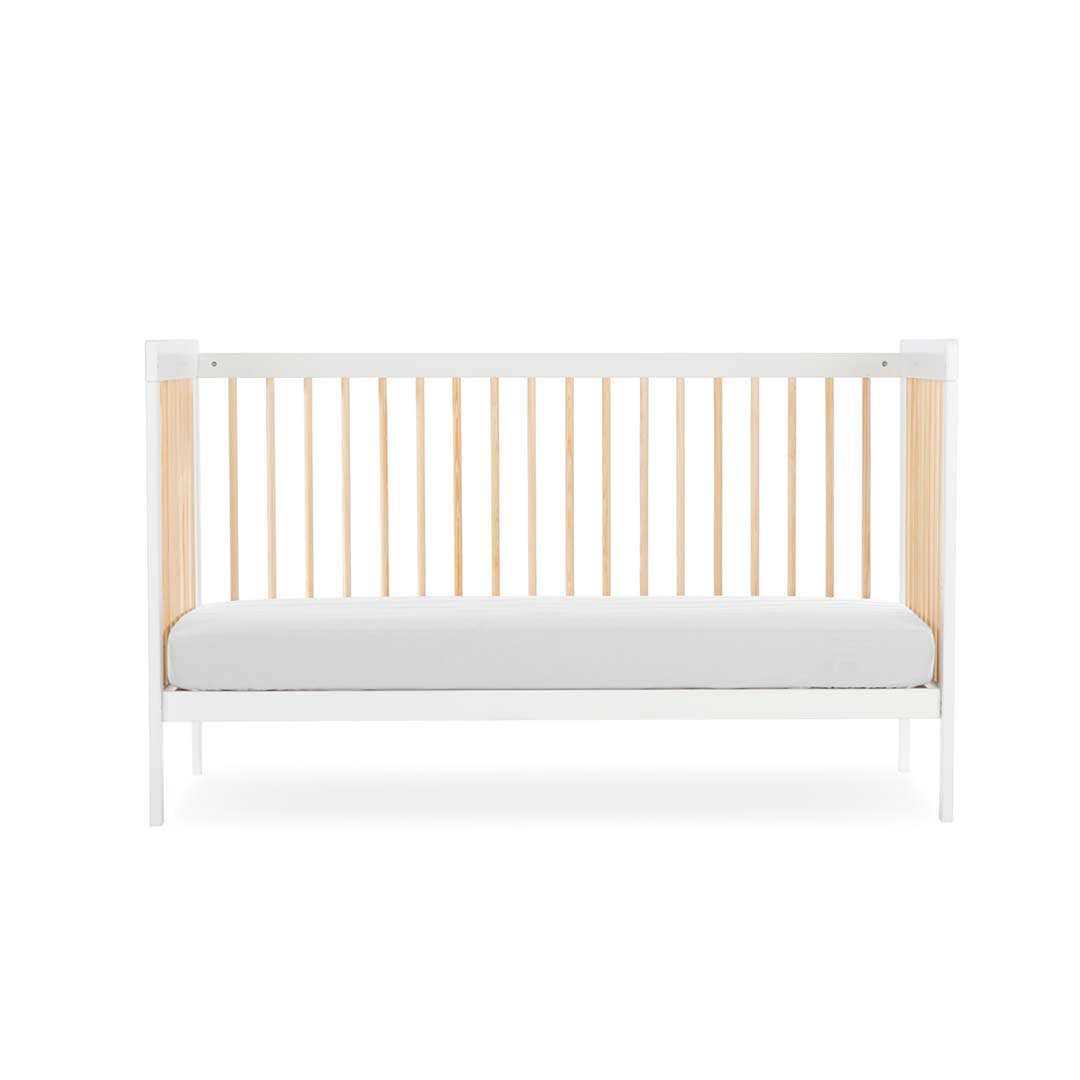  CuddleCo Nola Cot Bed - White/Natural、mySite、merchandisen