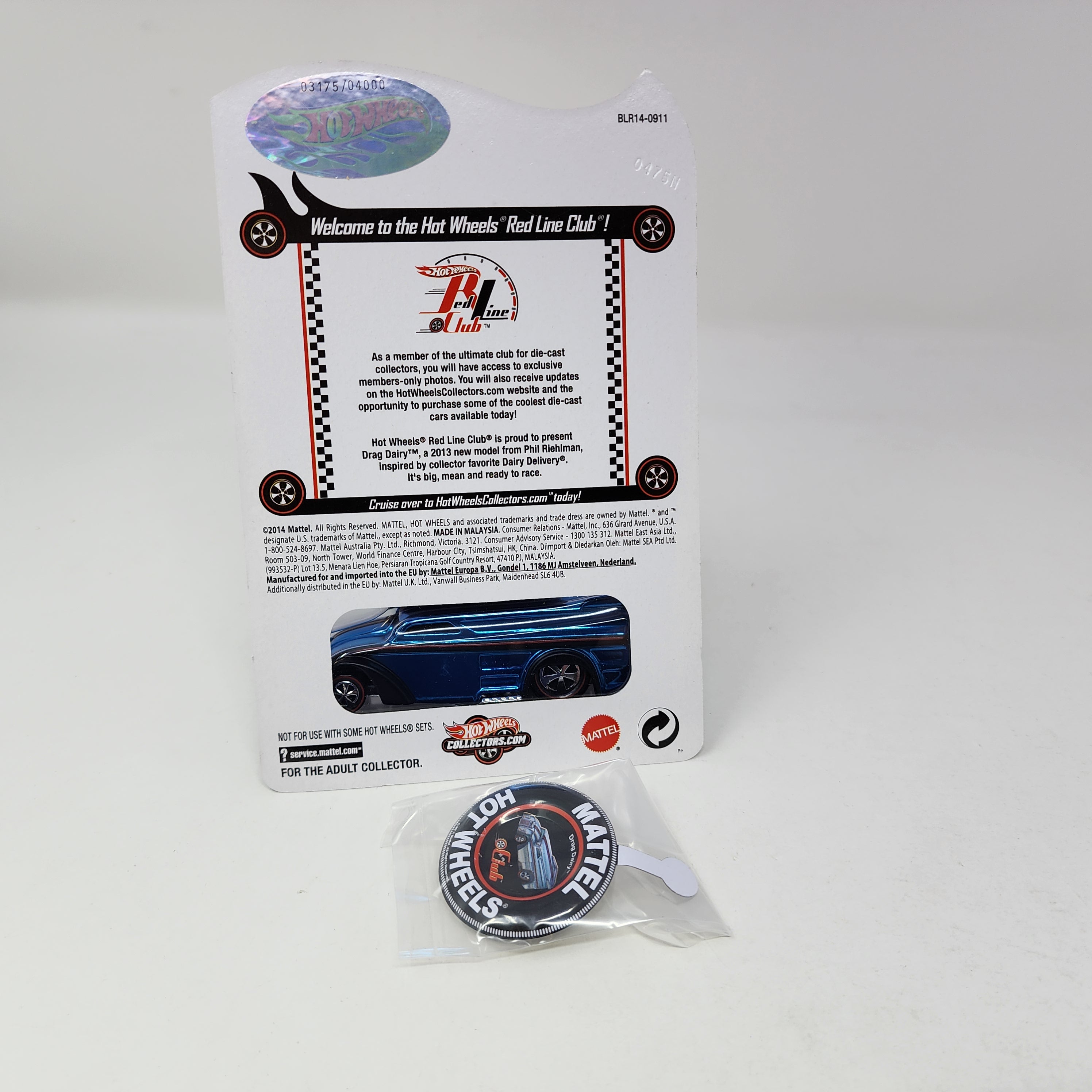 Drag Dairy Blue * Hot Wheels Red Line Club RLC Exclusive、mySite、hgirdovlk