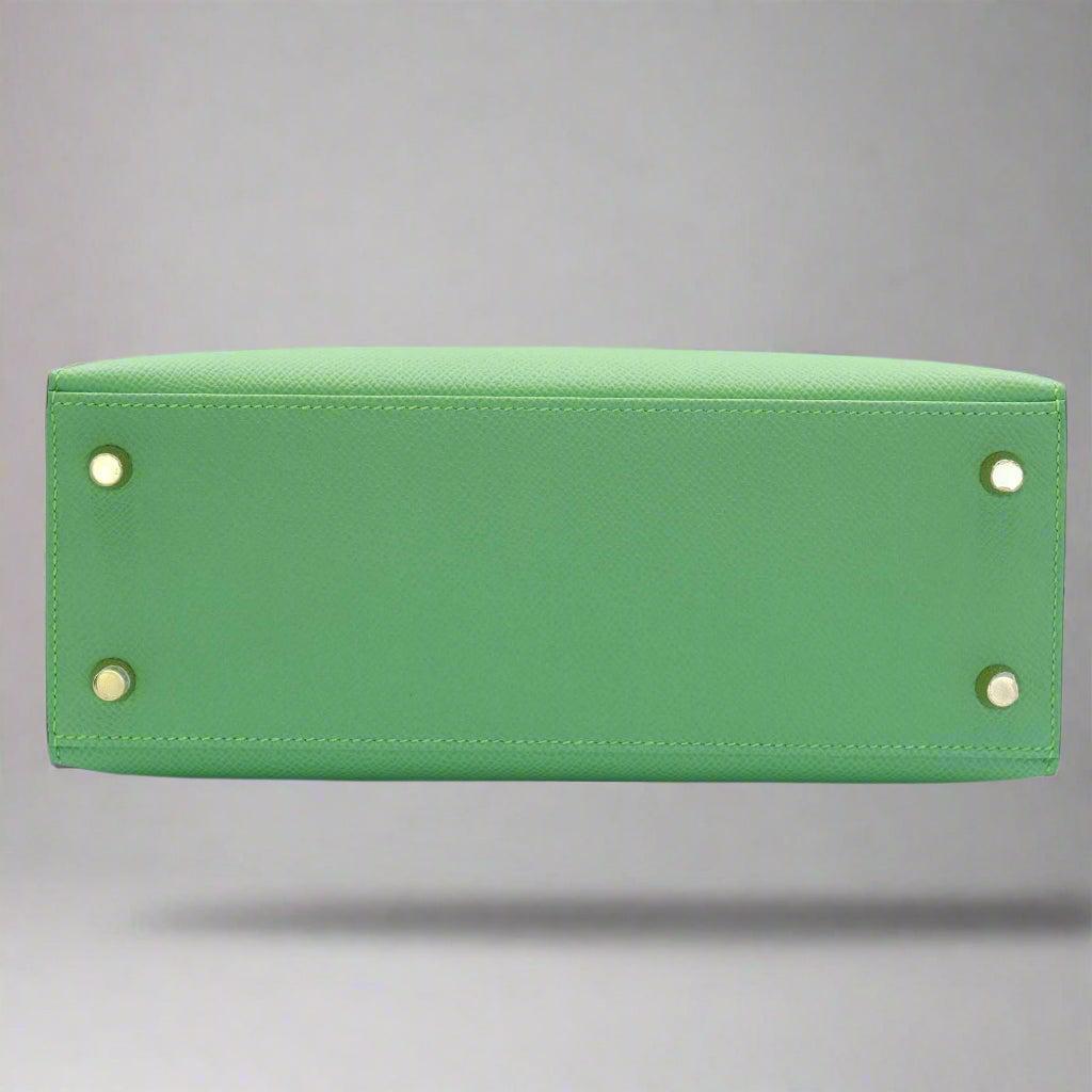 Hermès Kelly 25 Sellier Vert Criquet Epsom Gold Hardware、mySite、garminoutage.com