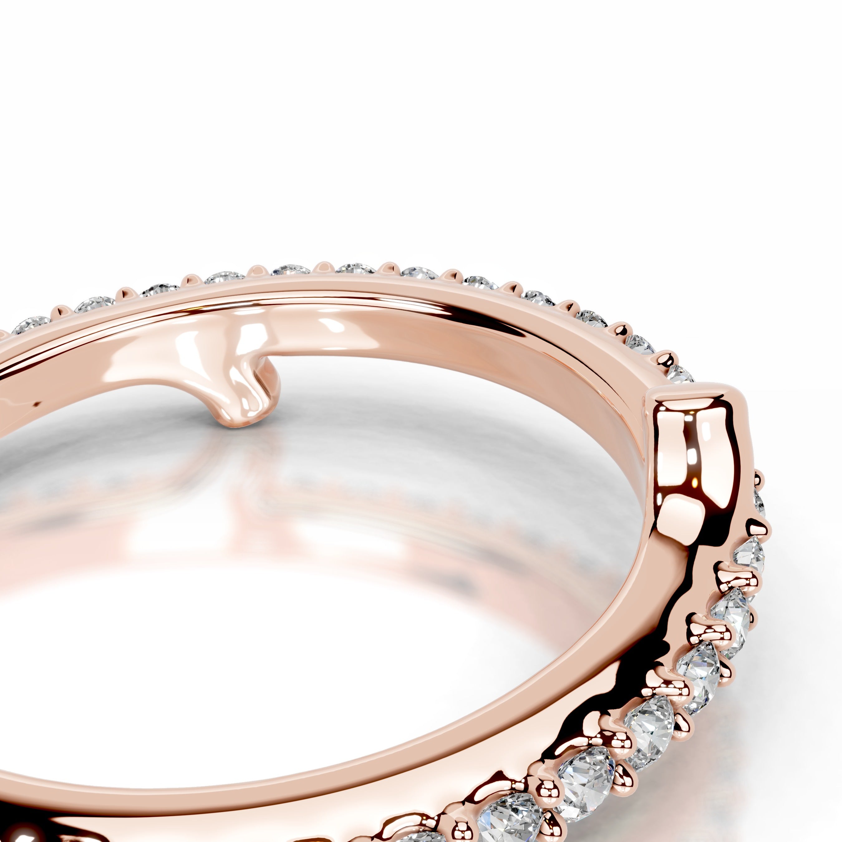 Eternal Love Lab Grown Diamond Wedding band - 14K Rose Gold、mySite、hinf8tx79
