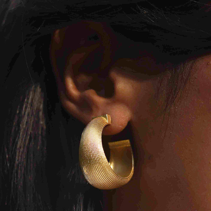 Bold Hoop Earrings | 14K Gold Plated、mySite、camillekostekn