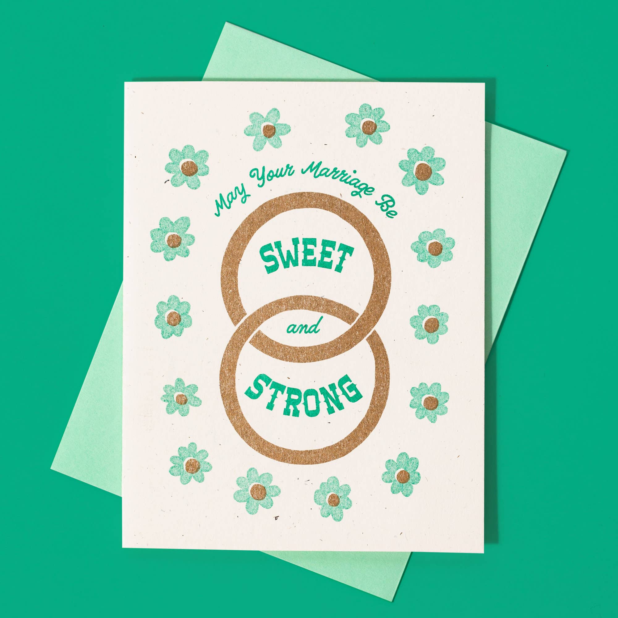 Bromstad Printing - Sweet & Strong Marriage - Risograph Greeting Card、mySite、garagedoors4me