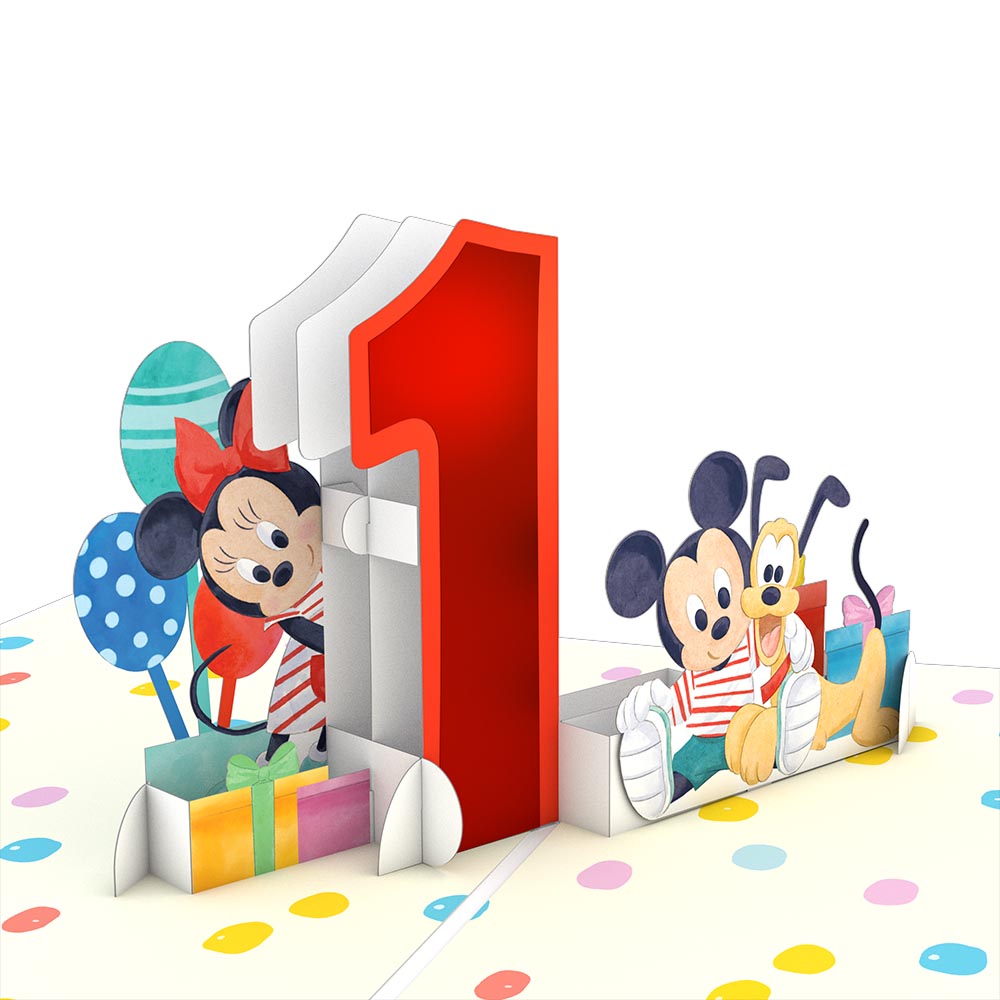 Disney's Mickey and Friends 1st Birthday Pop-Up Card、mySite、solidvoid