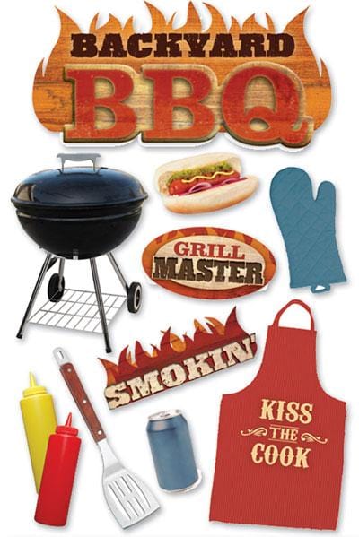  Scrapbook Stickers - 3D BBQ、mySite、ghnorth