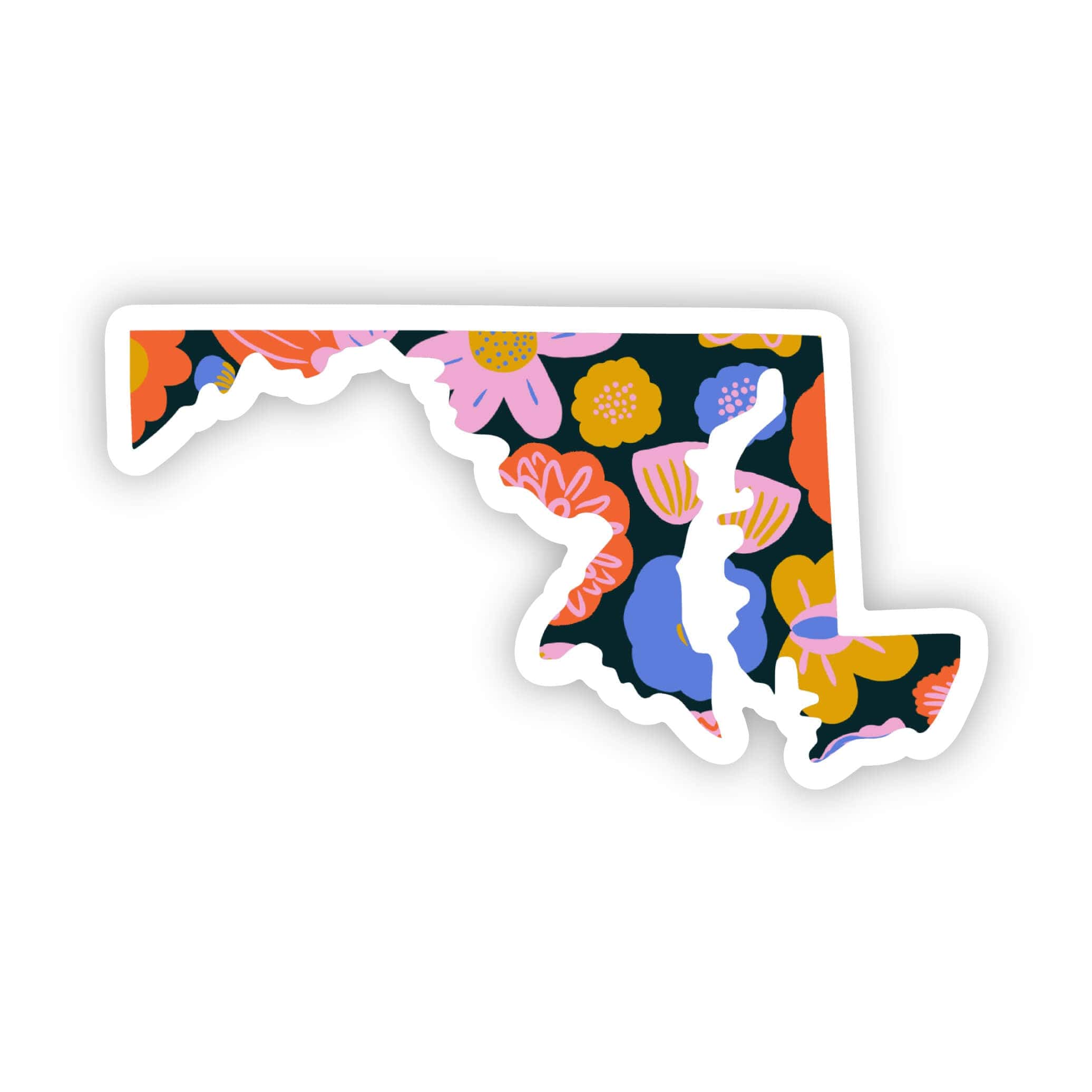  Maryland Sticker - Colorful Flower、mySite、elrpsem3k