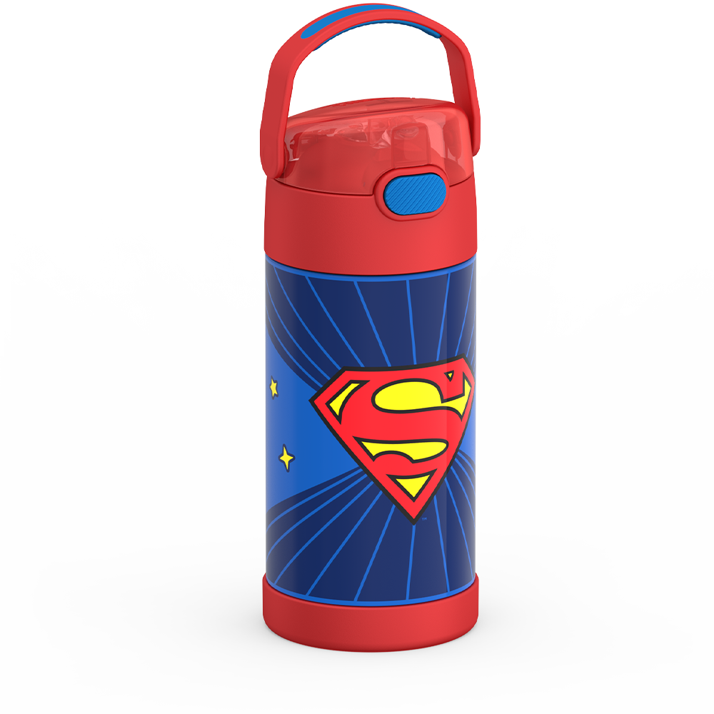 12oz FUNTAINER® WATER BOTTLE SUPERMAN、mySite、noshort