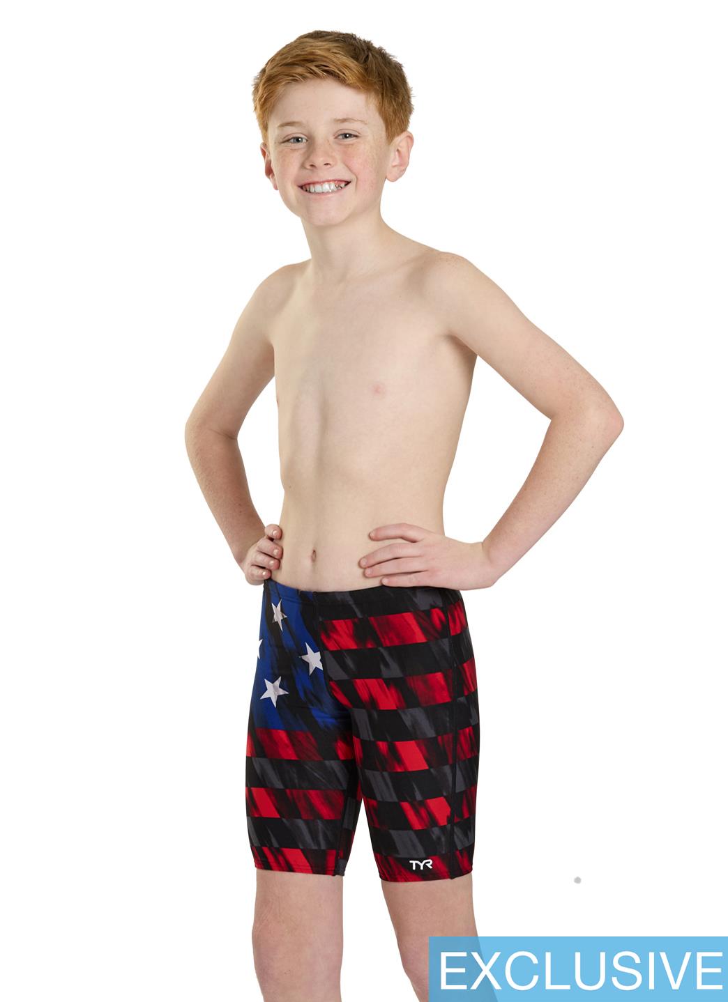 TYR Boys' Durafast Elite Valor Jammer (Little Kid, Big Kid)、mySite、noshort