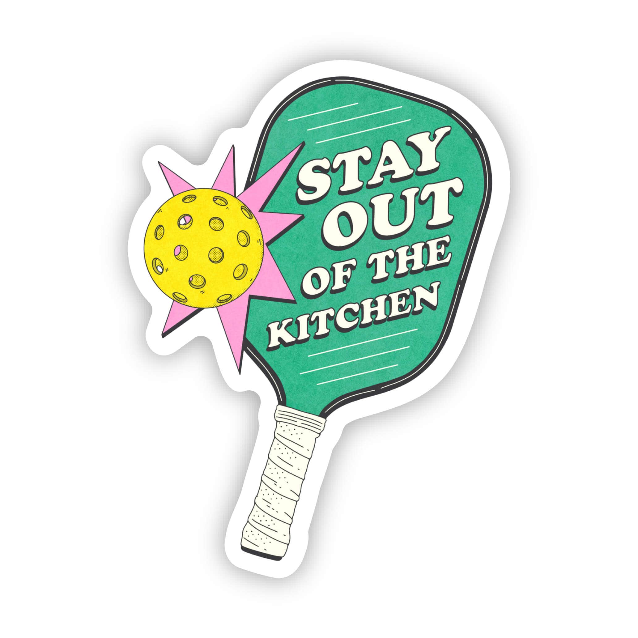  “Stay out of the kitchen” pickleball sticker、mySite、ghnorth