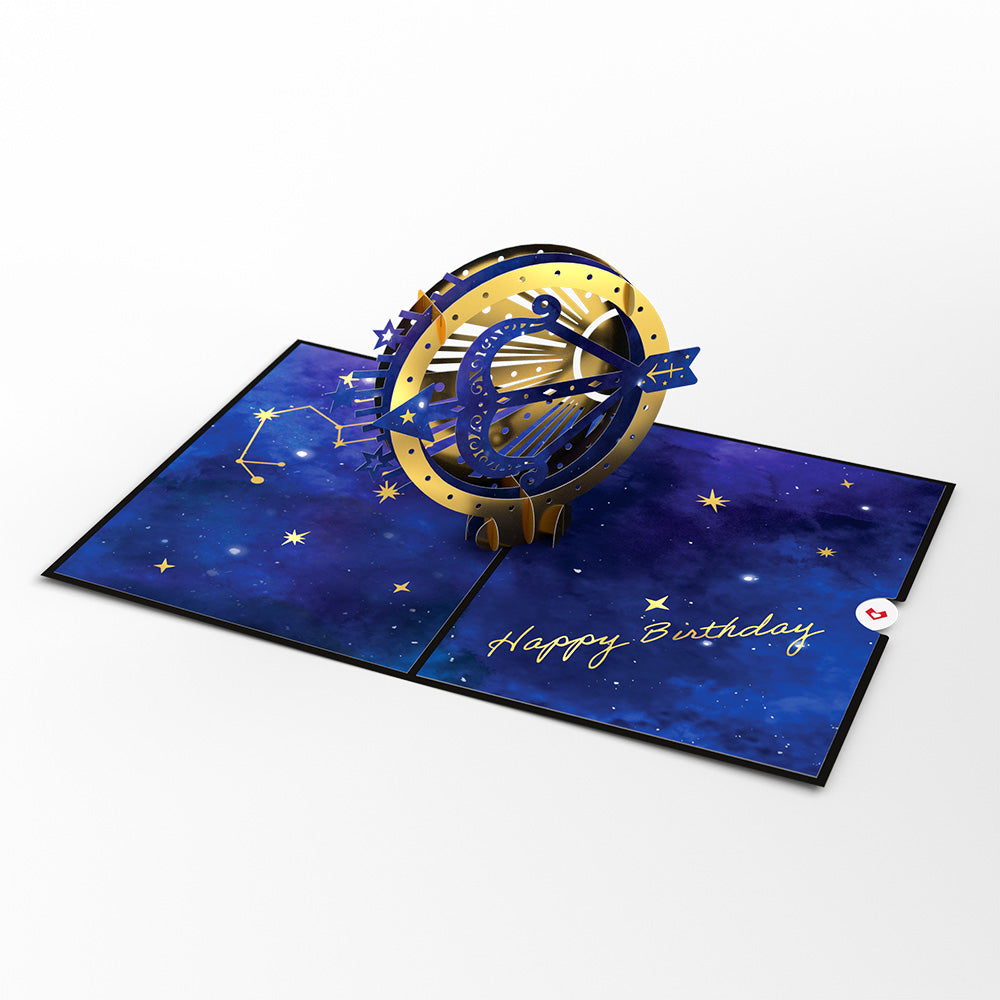Sagittarius Zodiac Birthday Pop-Up Card、mySite、solidvoid