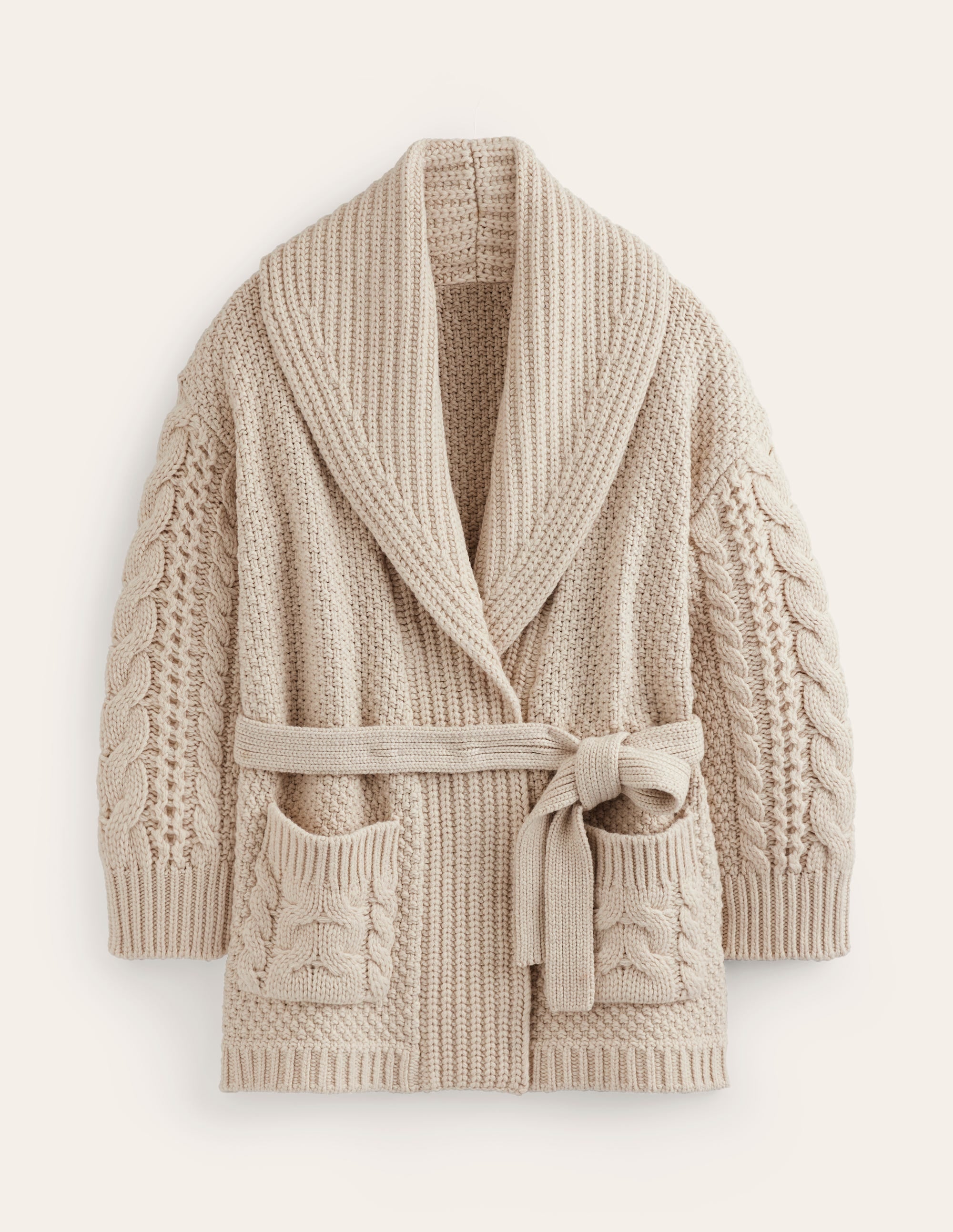  Cable Belted Cardigan-Shearling、mySite、ashleygrahame