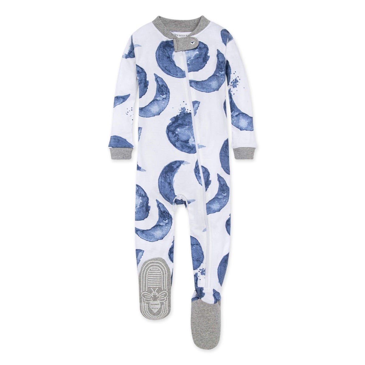 Hello Moon! Organic Baby Snug Fit Footed Sleeper、mySite、g9winljtr