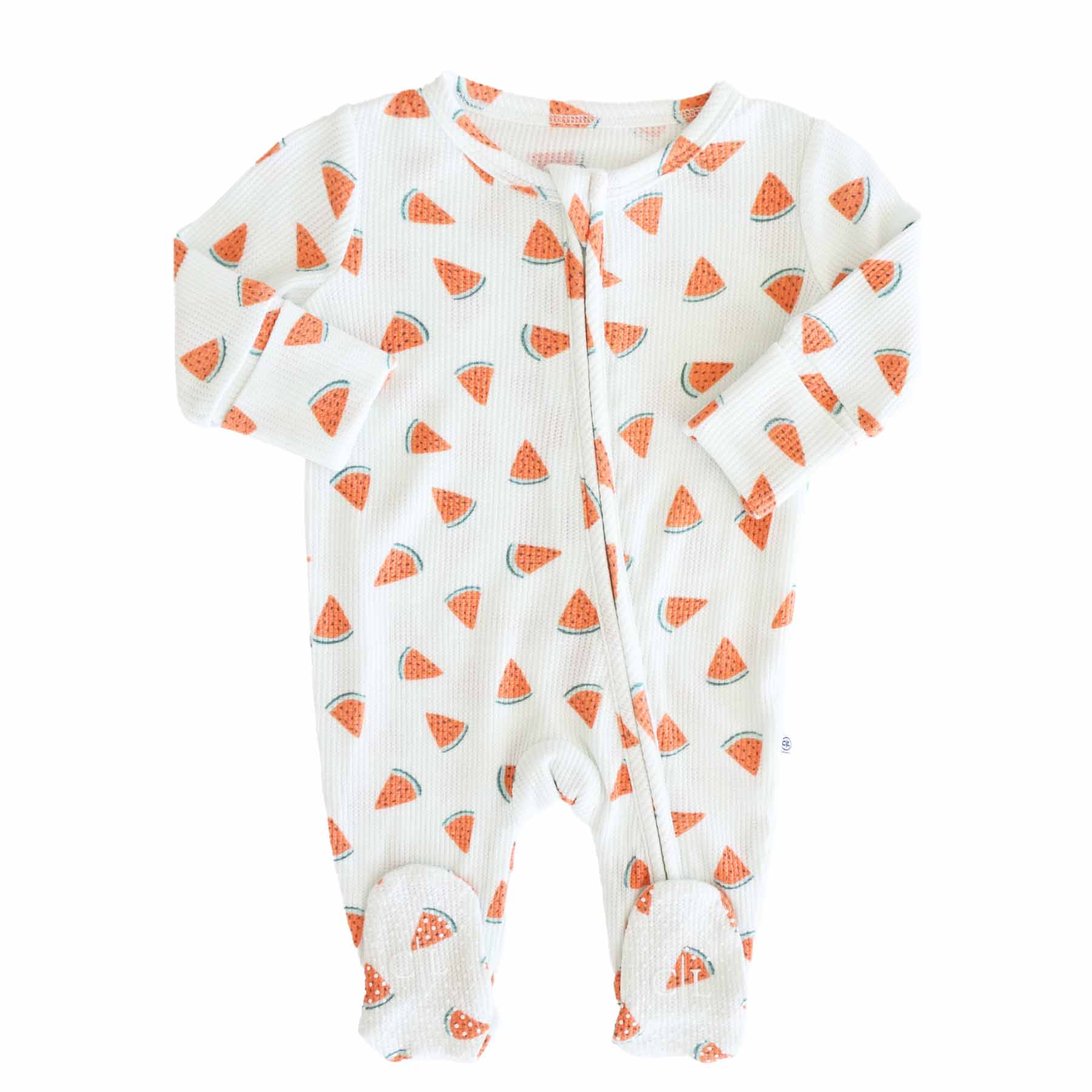  Slice, Slice Baby Bamboo Waffle Zipper Footie、mySite、layawaytickets