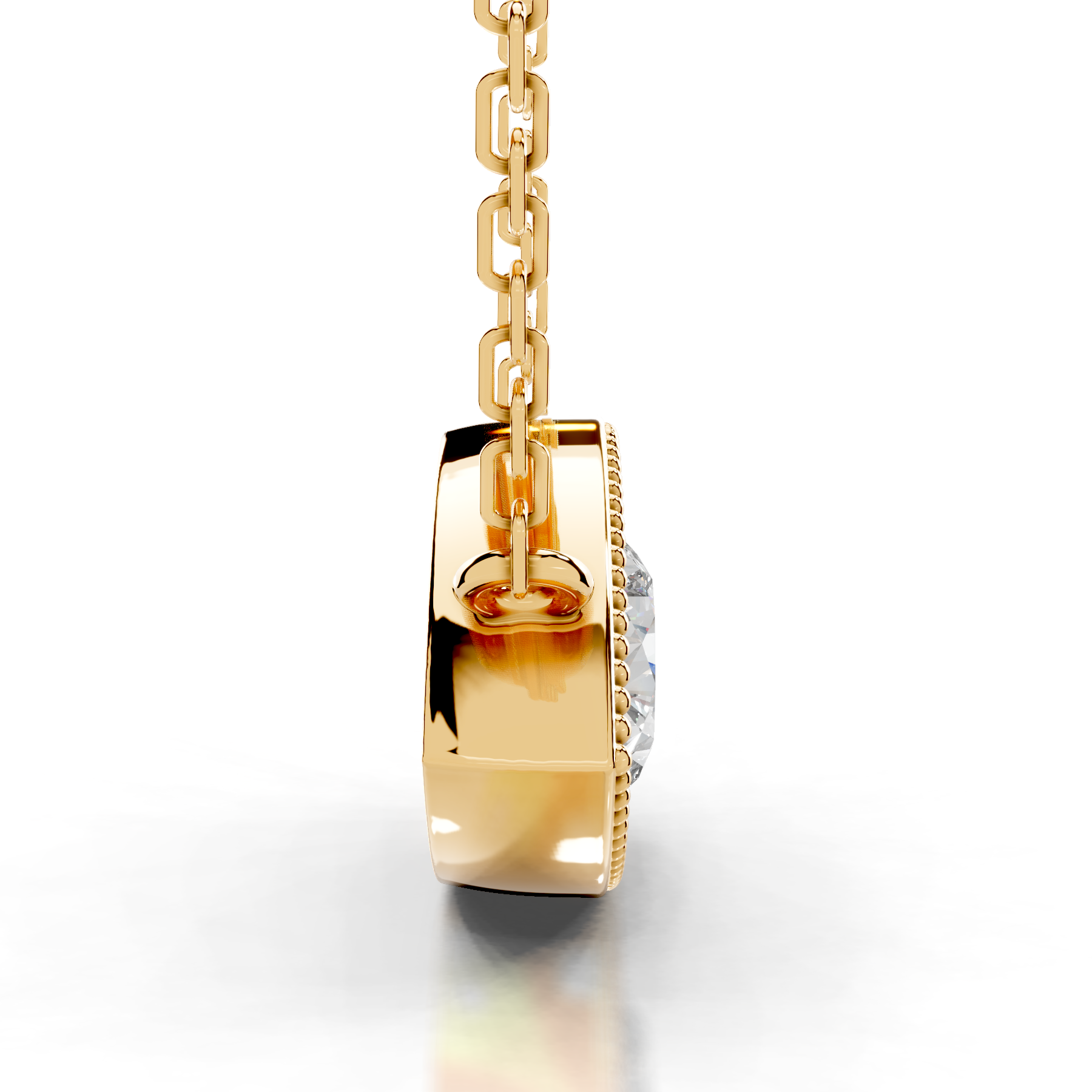 Kanesha Diamond Pendant (3.50 Carat) -18K Yellow Gold、mySite、hinf8tx79