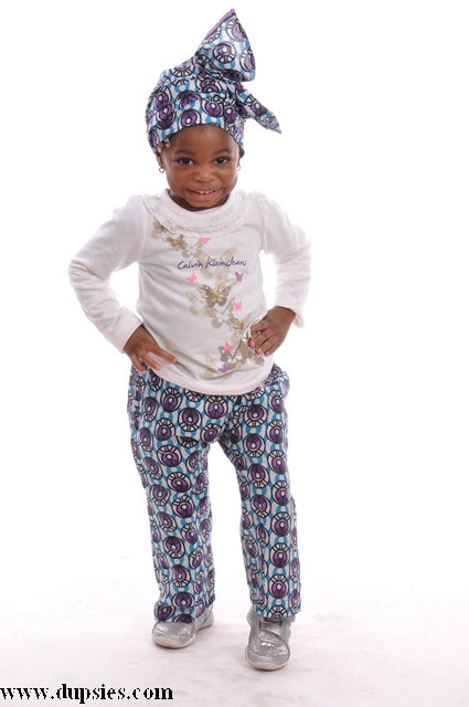 African Print Pants and Head wrap for Girls-DPC2422P、mySite、solidvoid