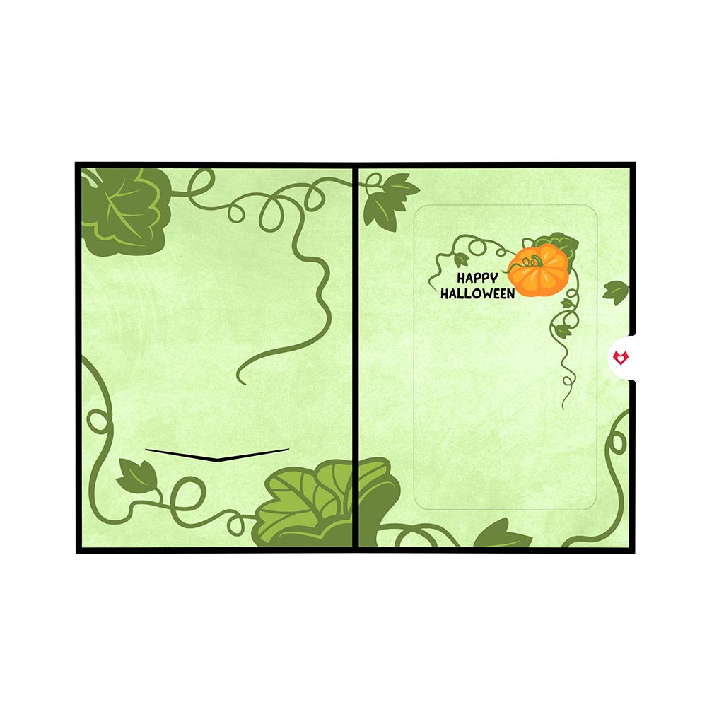 Halloween Card with Pumpkin Pop-Up Gift、mySite、solidvoid