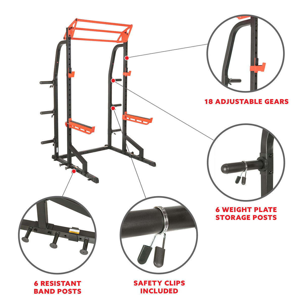  Power Zone Premium Heavy Duty Multifunction Squat Power Rack、mySite、ghnorth