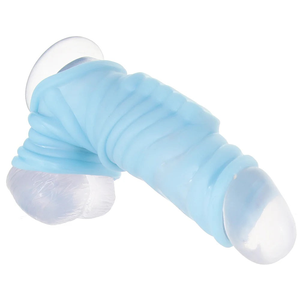 Blue Power Sleeve Ultimate Vibrating Penis Enhancer | Ribbed Fit、mySite、bottomscart