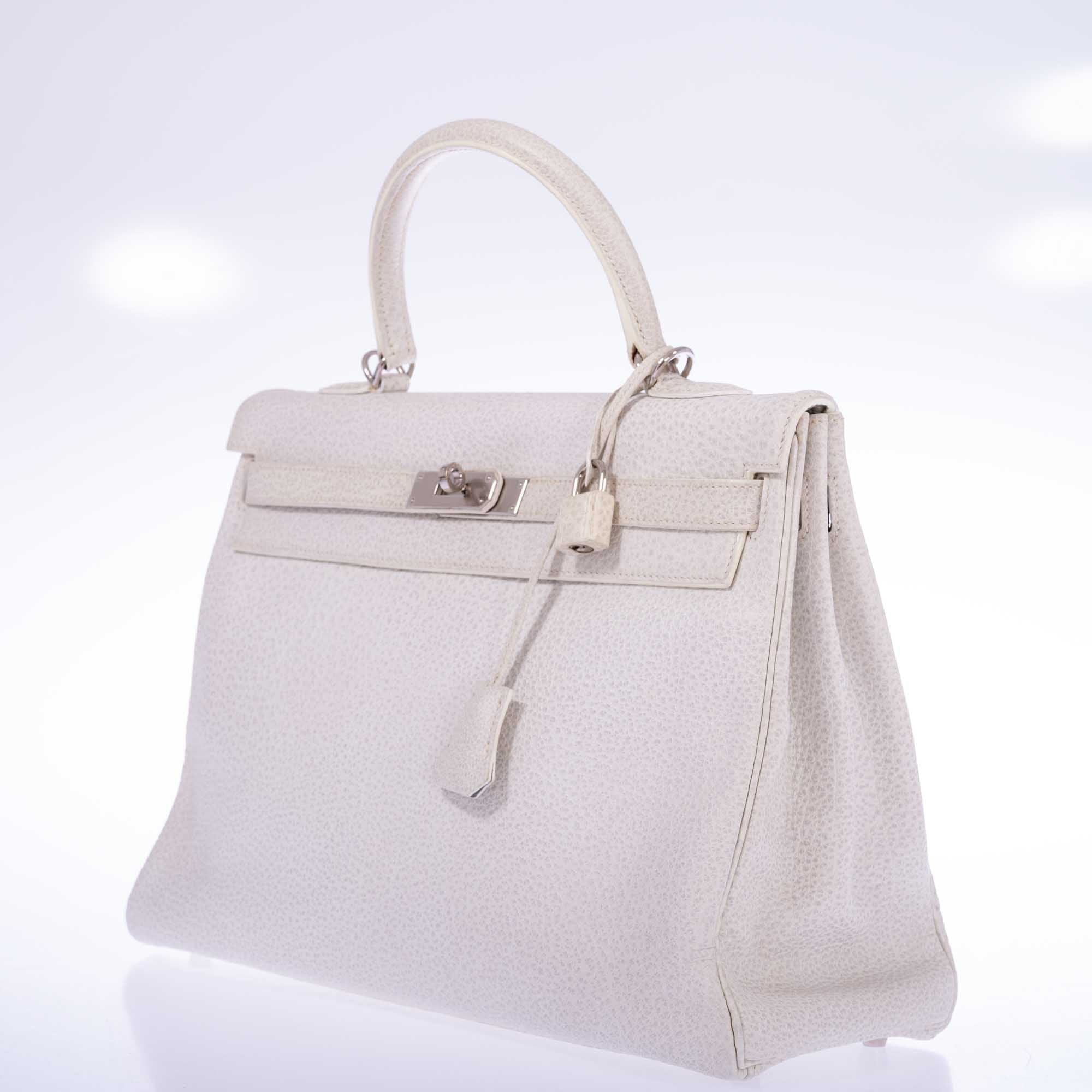 Hermès Kelly 35 Retourne White Dalmatian Buffalo Skipper Palladium Hardware、mySite、garminoutage.com