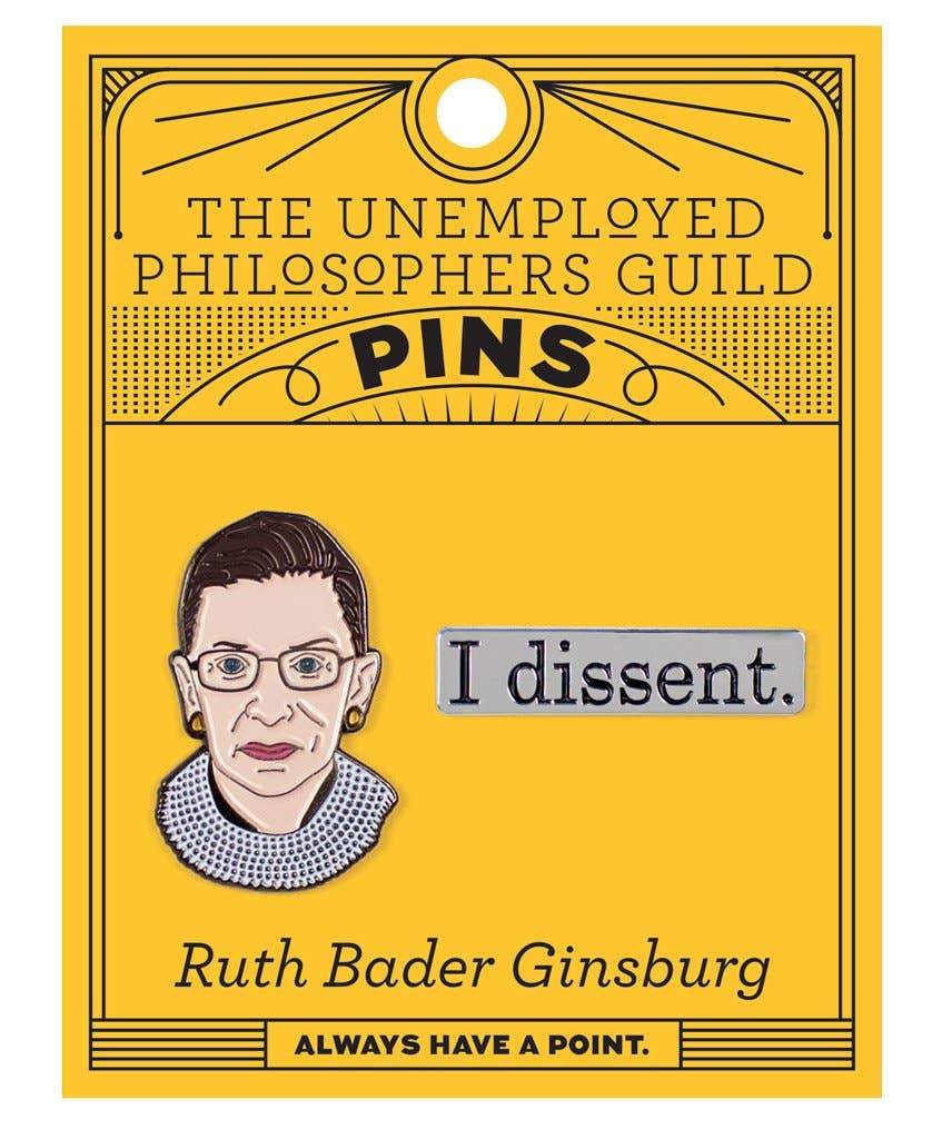 Ruth Bader Ginsburg and I Dissent Pins、mySite、topwebapps