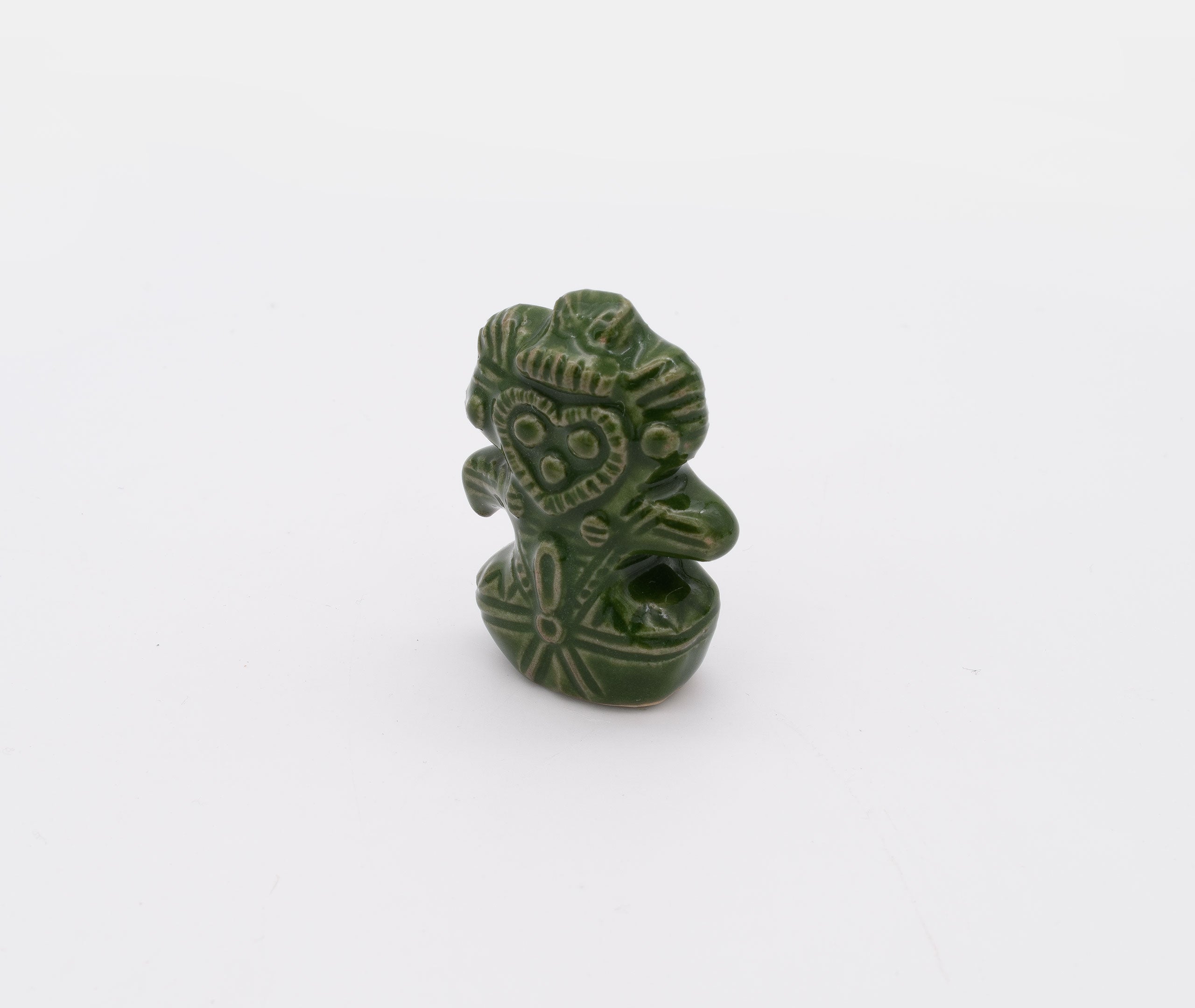 Jomon Dogu Figurine Owl - Green、mySite、topwebapps