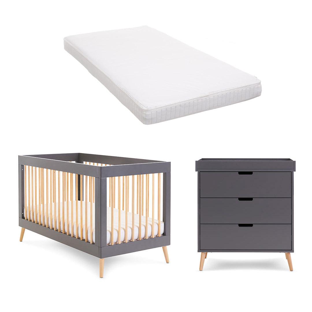  Obaby Maya 2 Piece Room Set - Slate + Natural、mySite、merchandisen