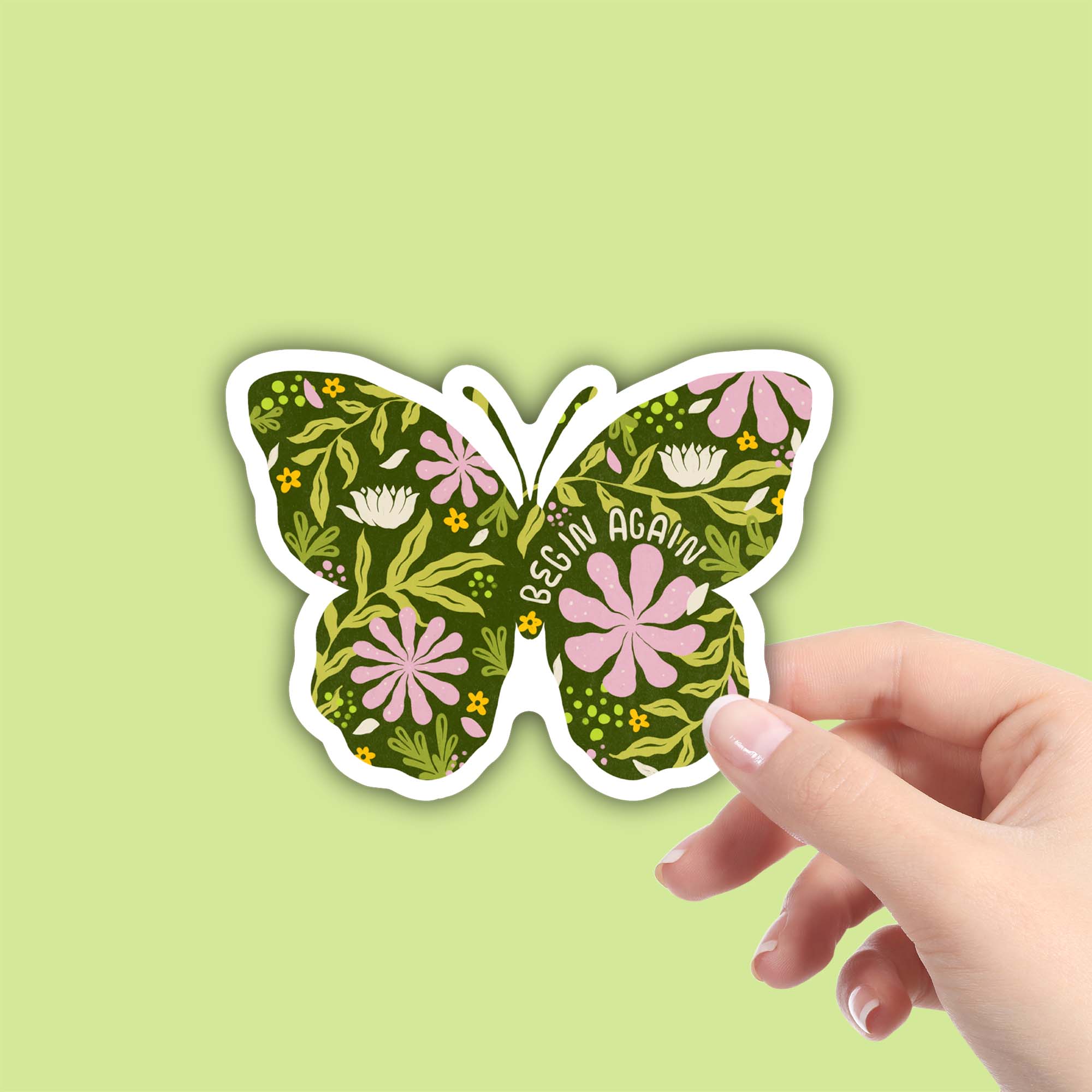  Begin Again Butterfly Sticker、mySite、ghnorth