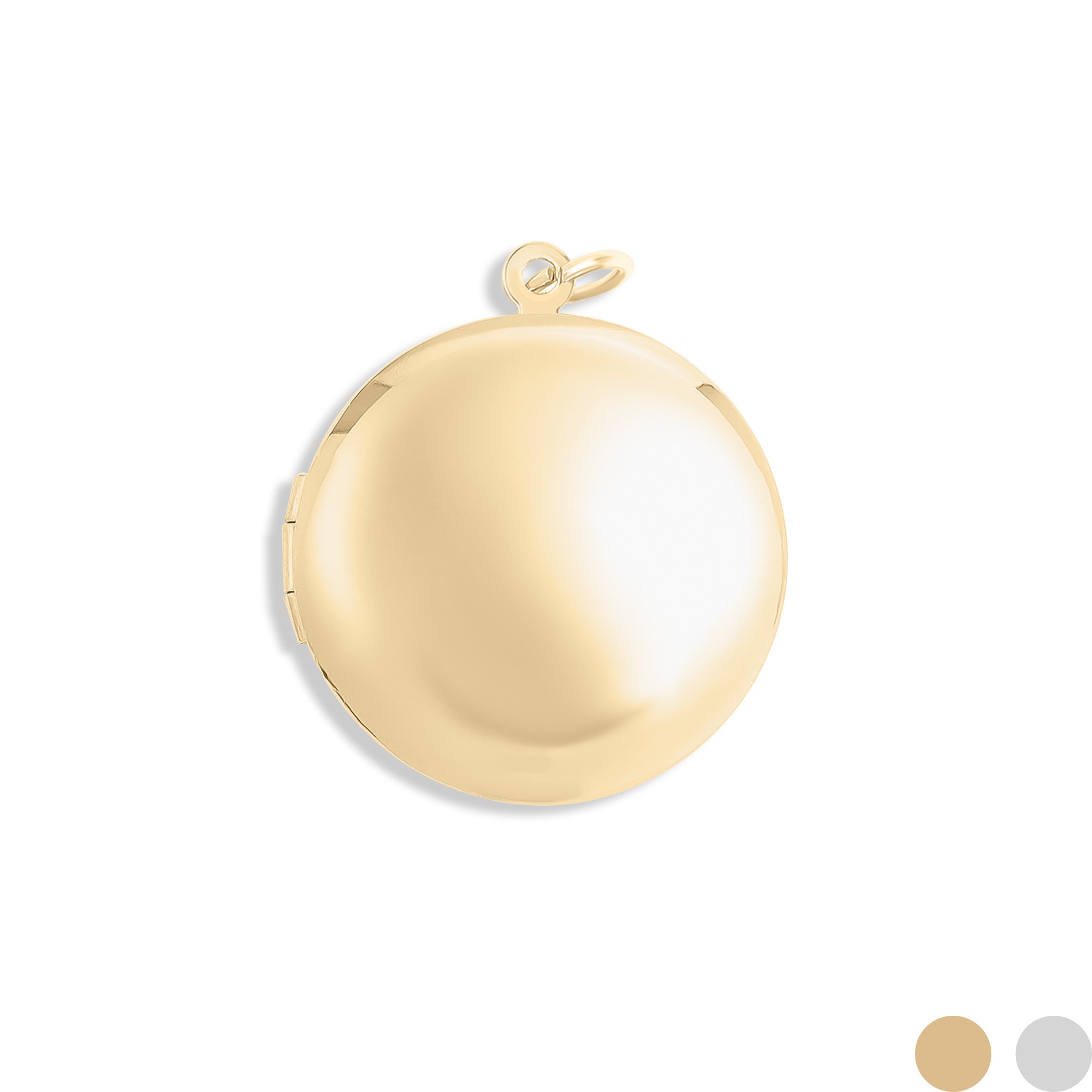 18K Gold PVD Stainless Steel Round Locket / PDL0242、mySite、dreamappss