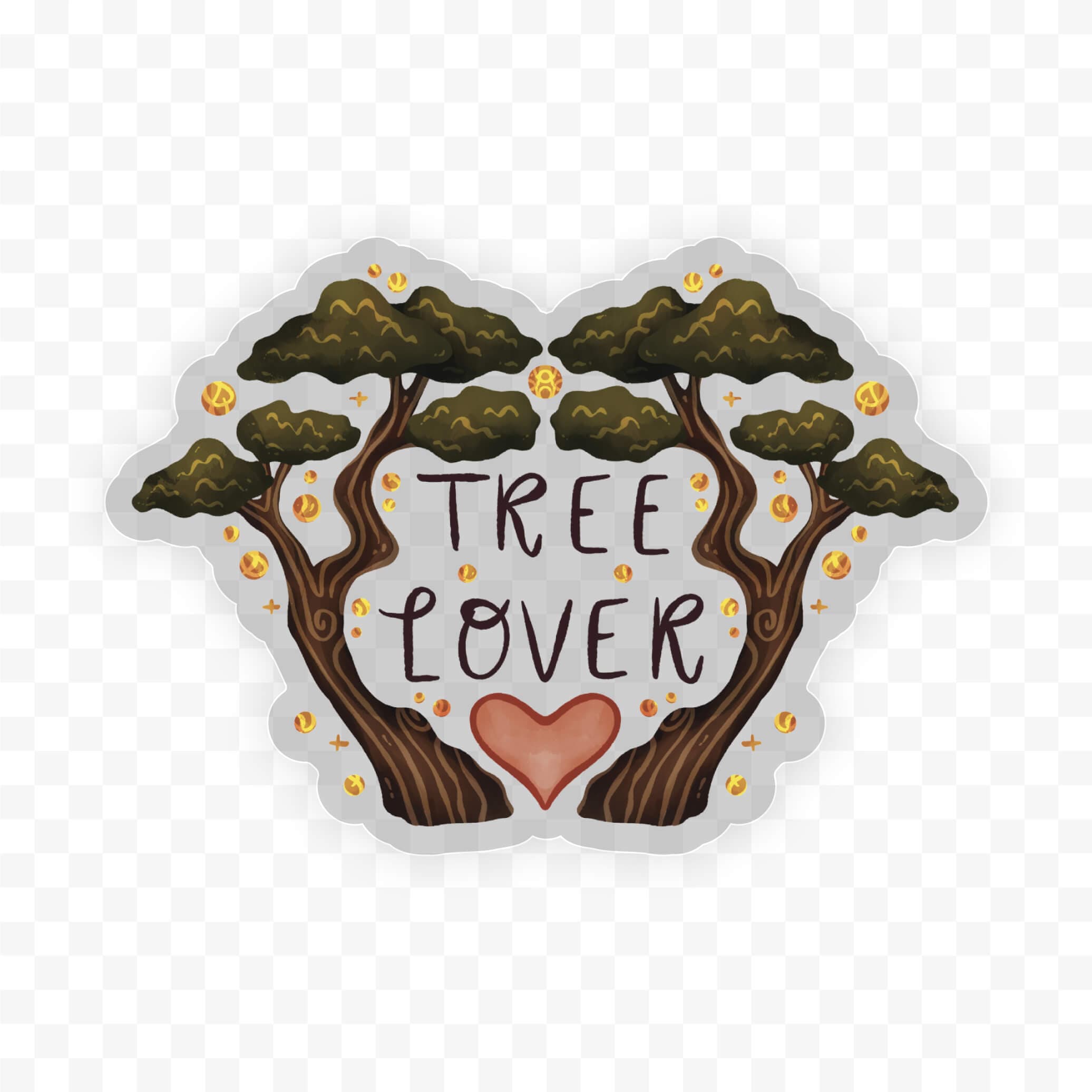  Tree lover clear sticker、mySite、ghnorth