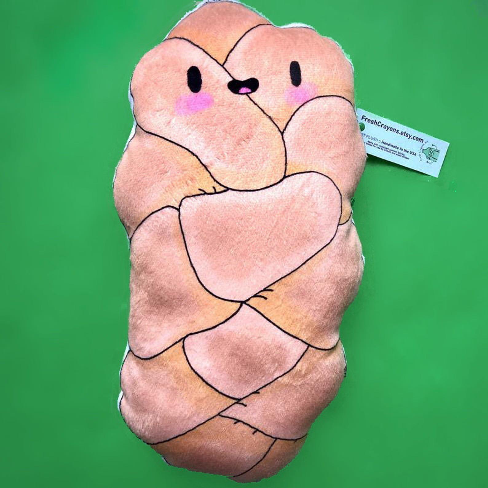 Challah Plush Pillow by Fresh Crayons、mySite、topwebapps