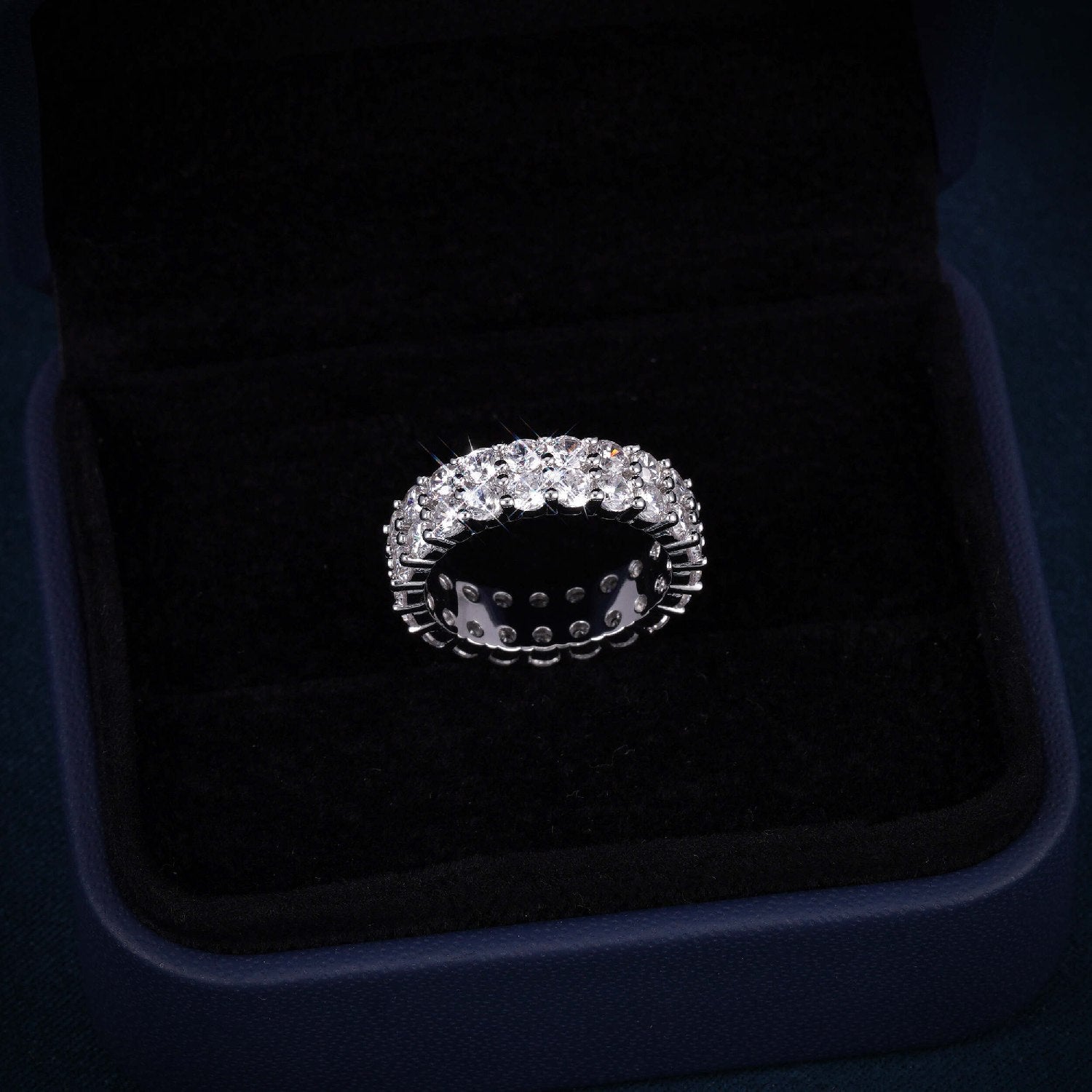 VVS 2-Row Iced Band Ring 14K Gold、mySite、hinf8tx79