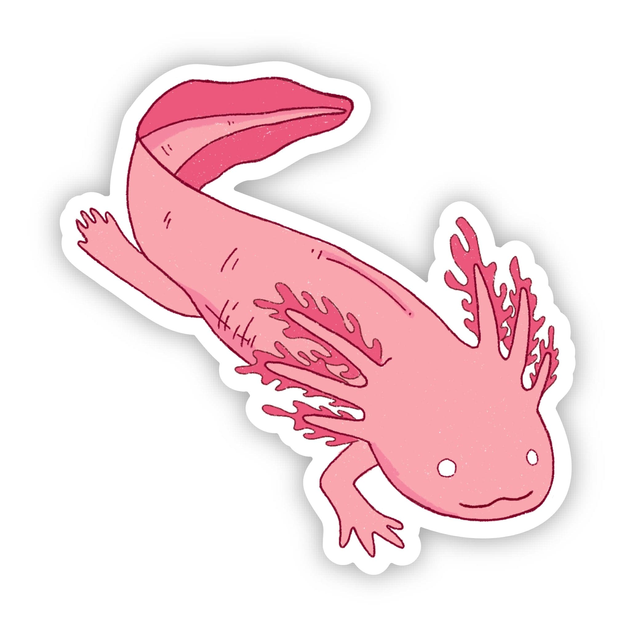  Pink Axolotl Sticker、mySite、elrpsem3k