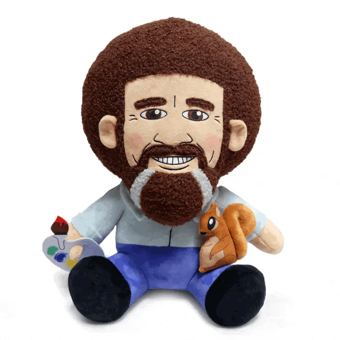 Kid Robot Bob Ross 16-Inch Large Hugme Plush、mySite、hgirdovlk