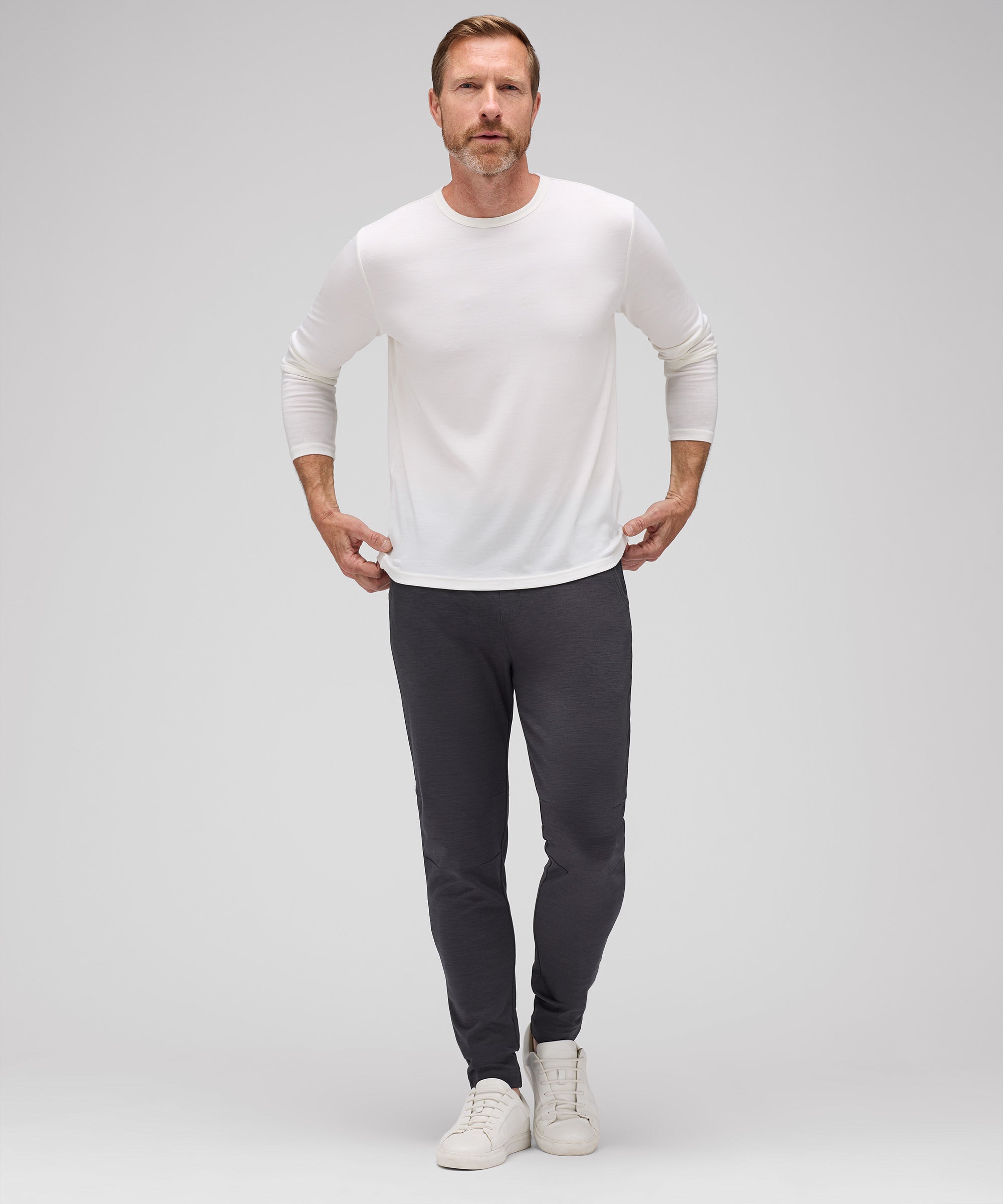 Men's Long Sleeve Merino Crew、mySite、noshort