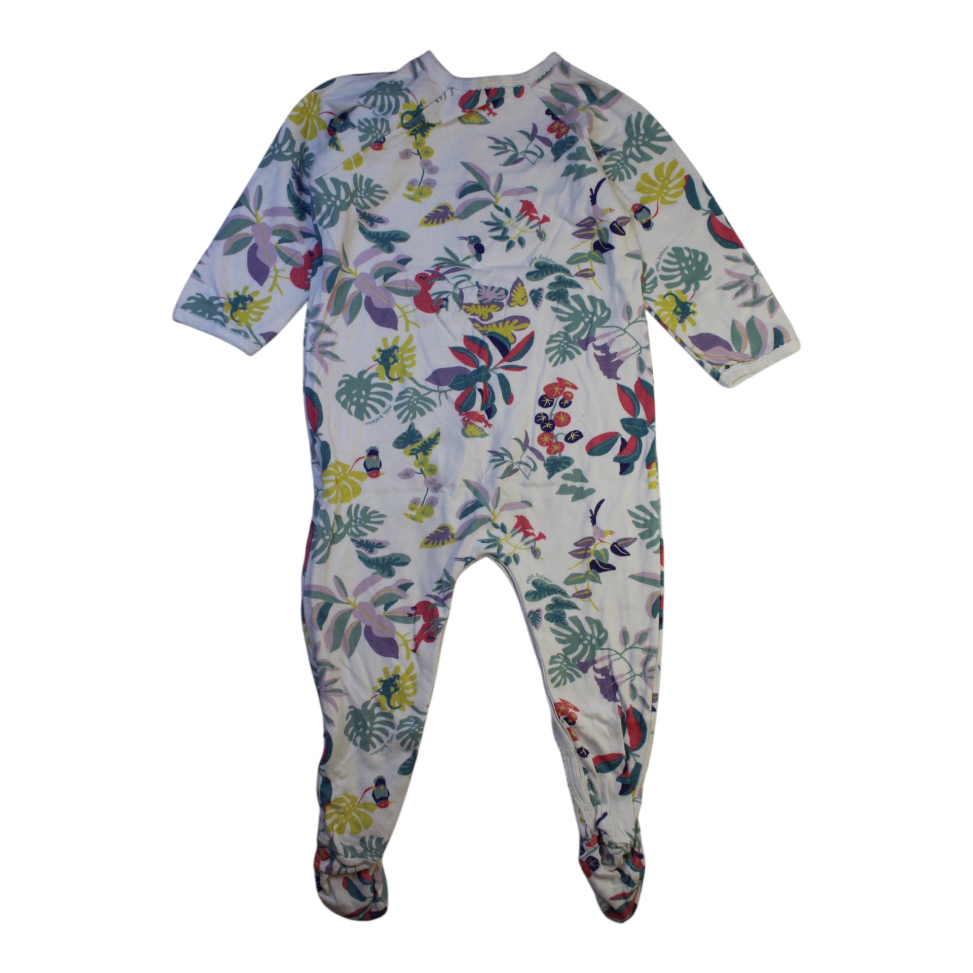 Petit Bateau Floral Onesie 18-24M、mySite、g9winljtr