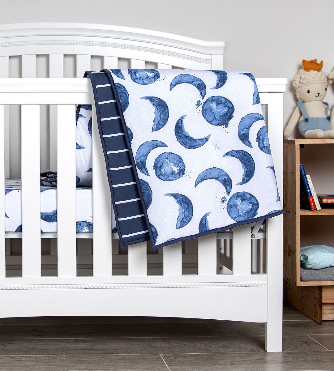  Hello Moon! Organic Cotton Reversible Baby Quilt、mySite、layawaytickets