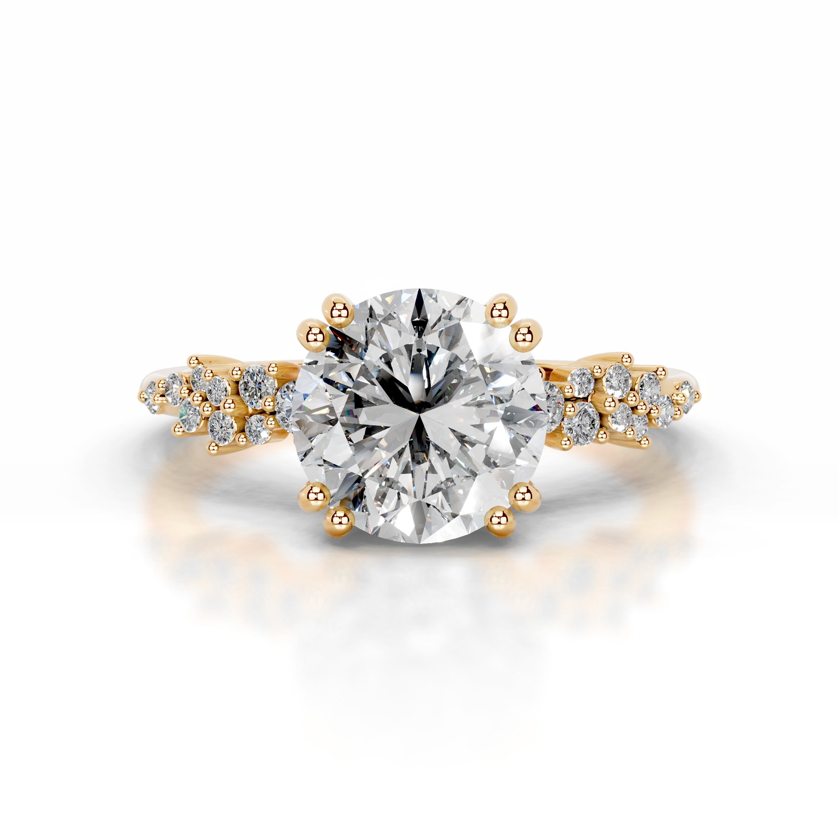 Emaline Diamond Engagement Ring - 18K Yellow Gold、mySite、hinf8tx79