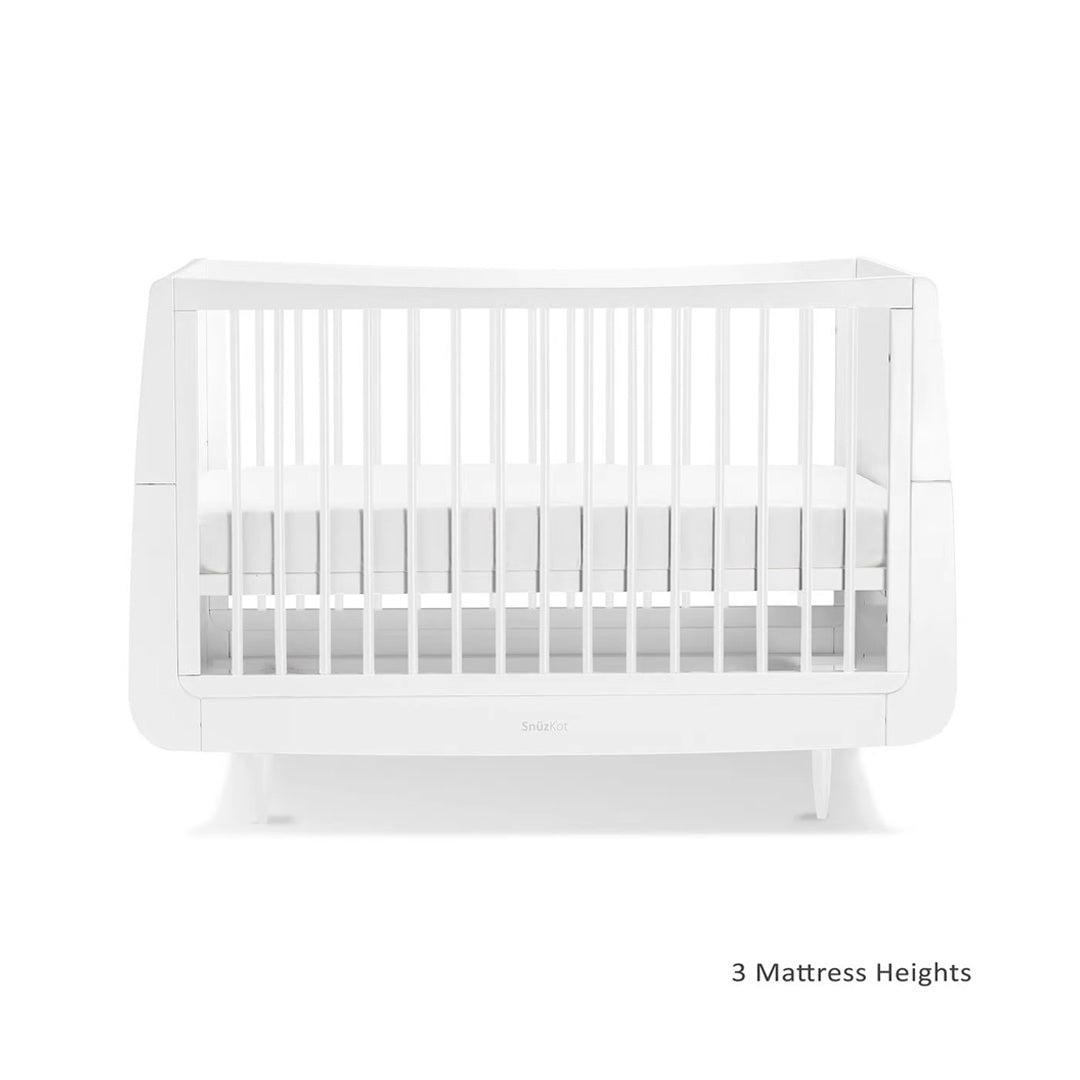 SnuzKot Skandi 3 Piece Nursery Furniture Set - White、mySite、merchandisen