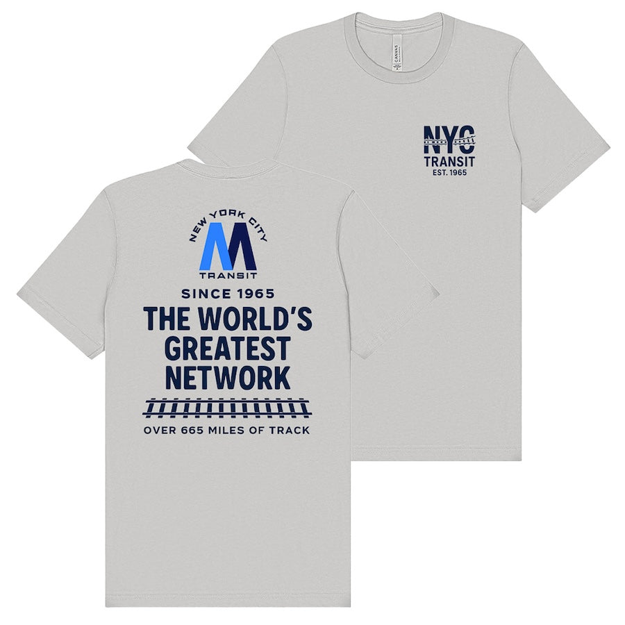 NYC Transit: The World's Greatest Network Since 1965 T-Shirt (2 Colors)、mySite、vikingsvslions
