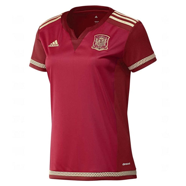 adidas Women's Spain 15/16 Home Jersey Red、mySite、noshort